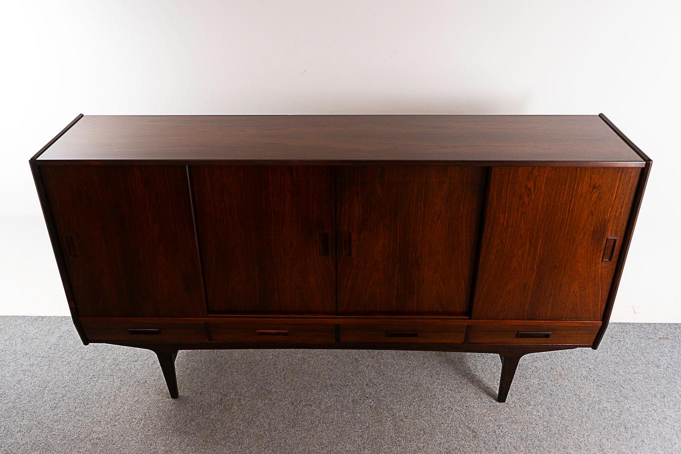 Rosewood Danish Modern Sideboard with Bar 2