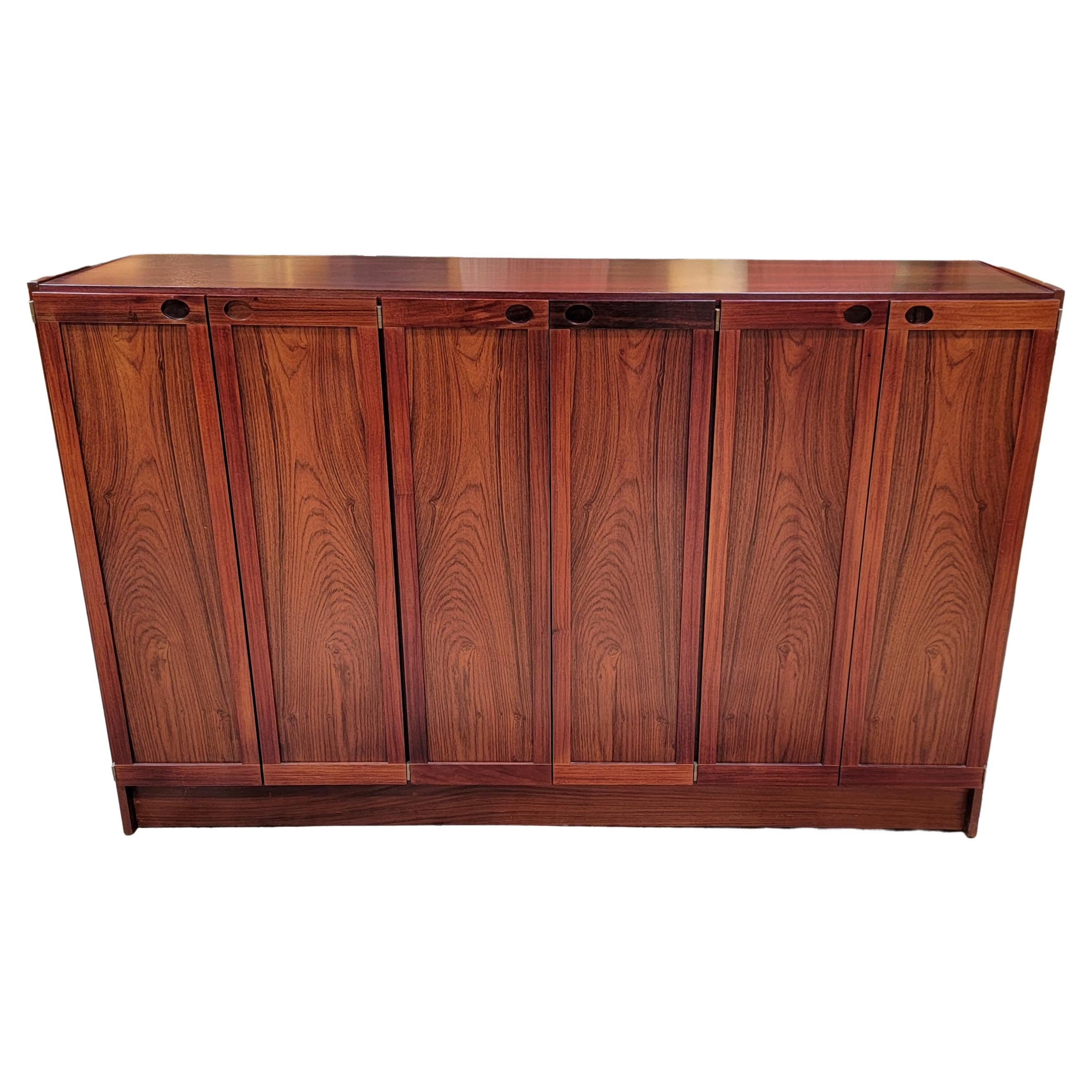 Rosewood Danish Modern Storage Cabinet by Dyrlund For Sale