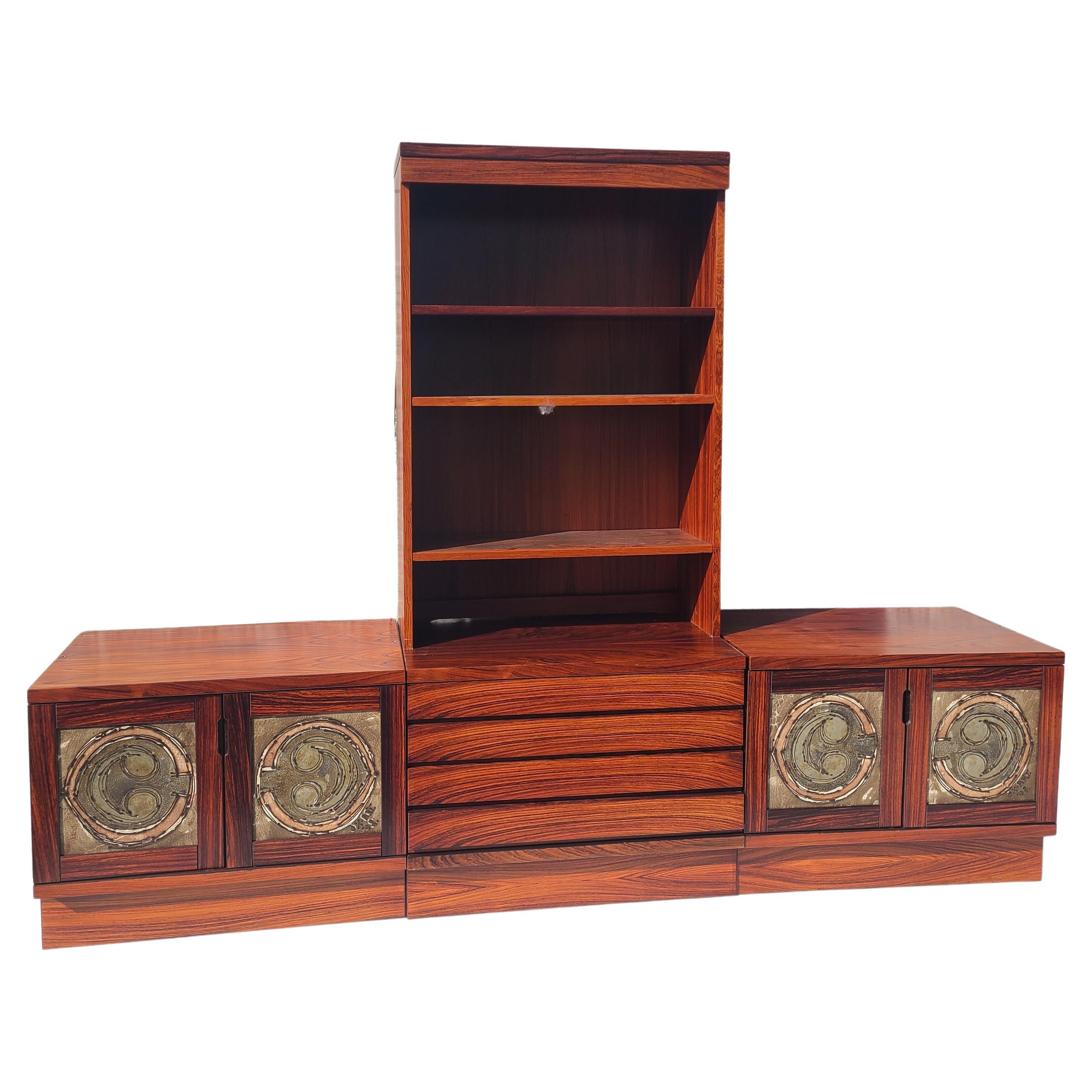 Rosewood Danish Wall Unit by Ox Art 6