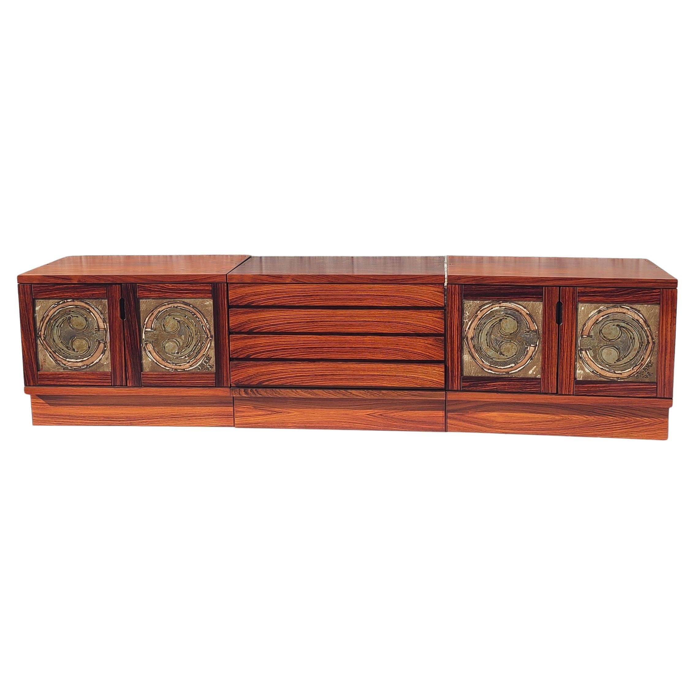 Rosewood Danish Wall Unit by Ox Art 10