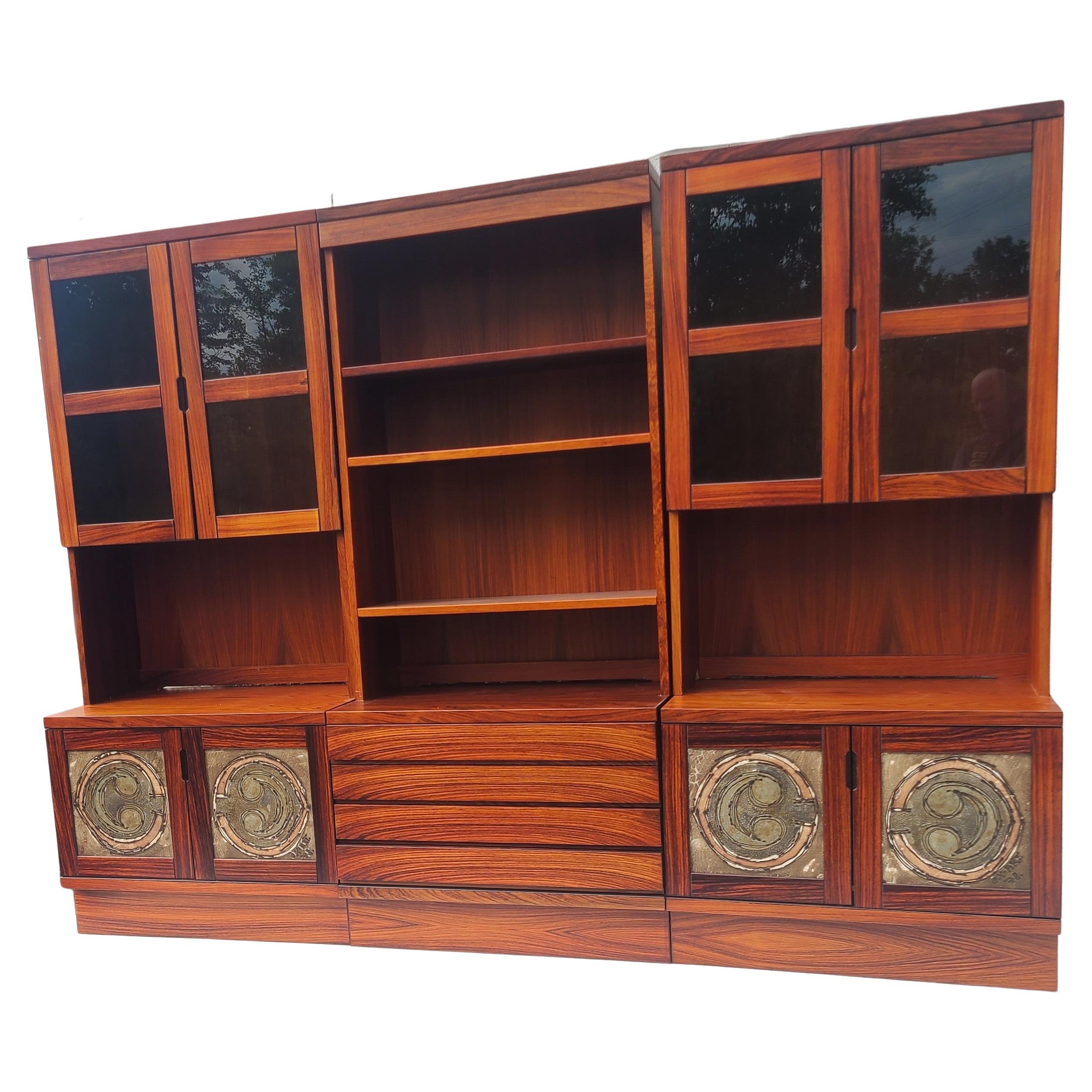 Late 20th Century Rosewood Danish Wall Unit by Ox Art