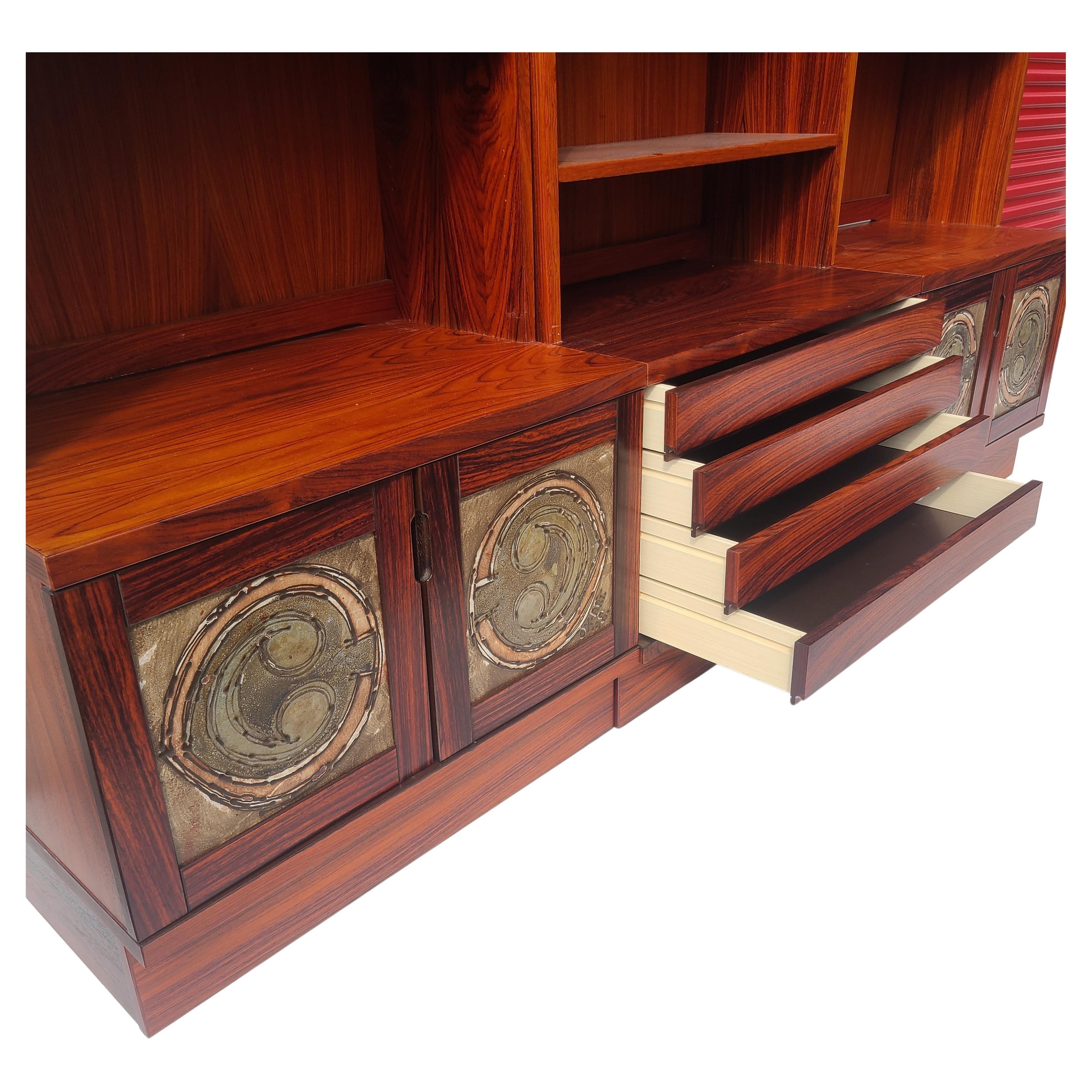 Rosewood Danish Wall Unit by Ox Art 2