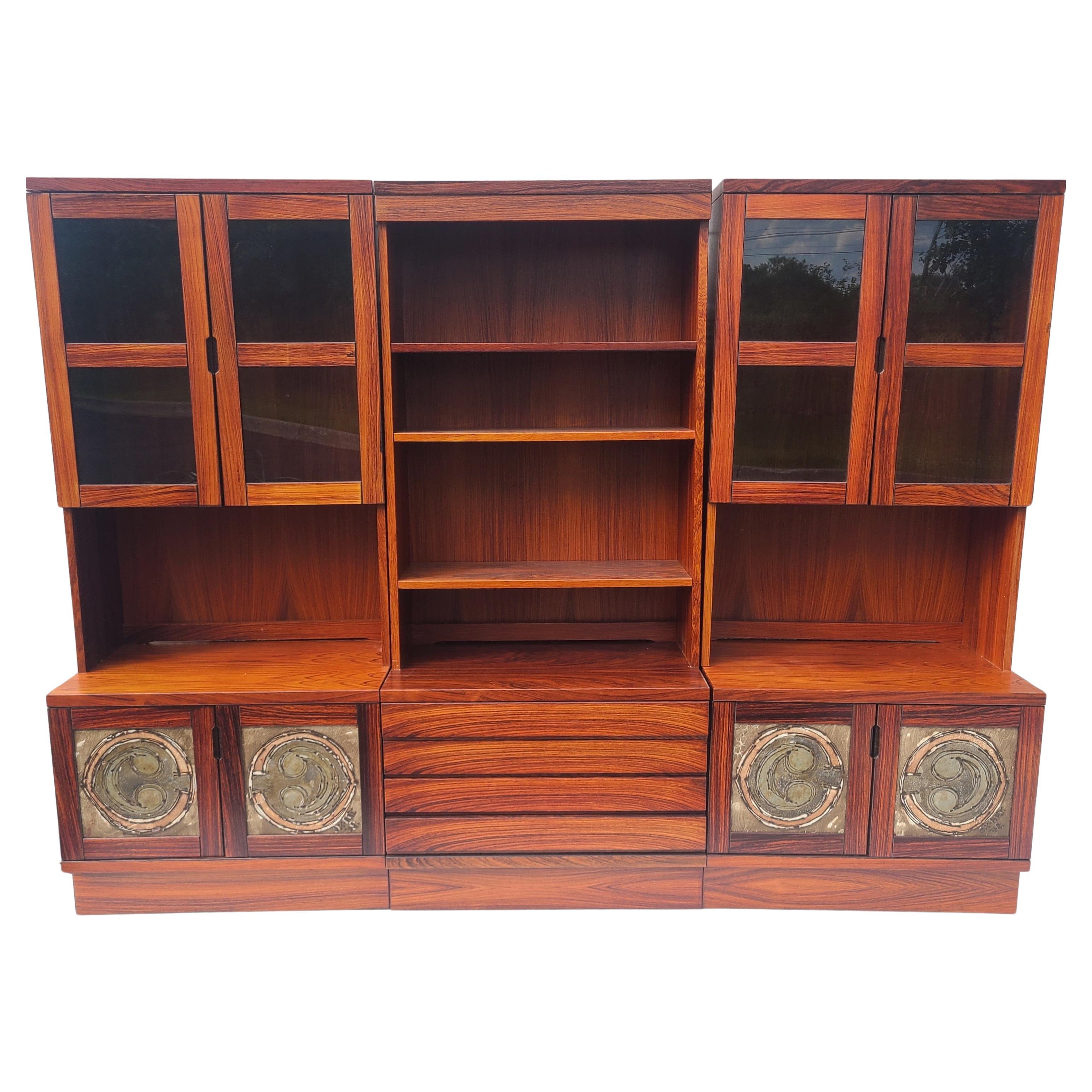 Rosewood Danish Wall Unit by Ox Art