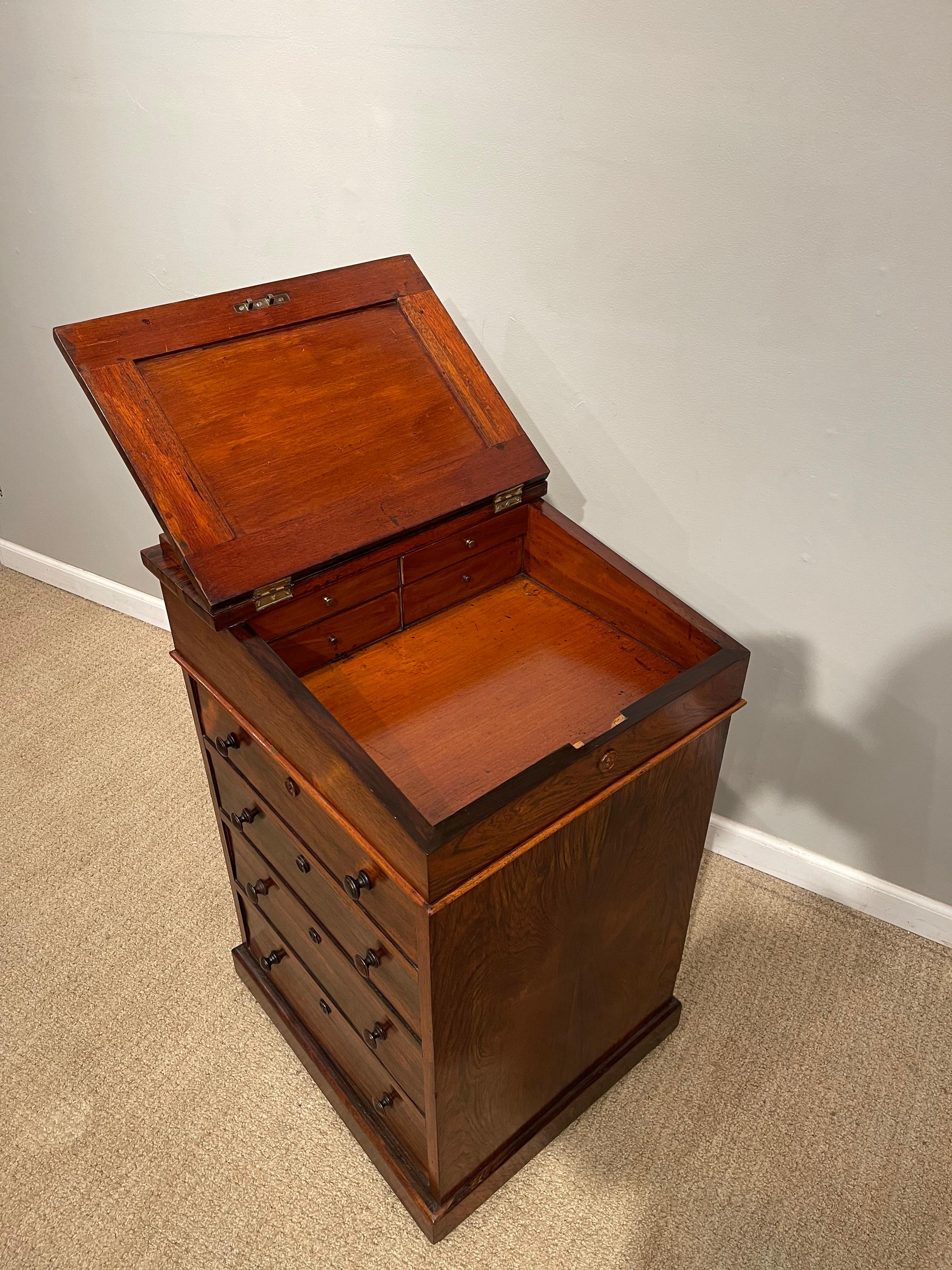 Regency Rosewood Davenport Desk For Sale