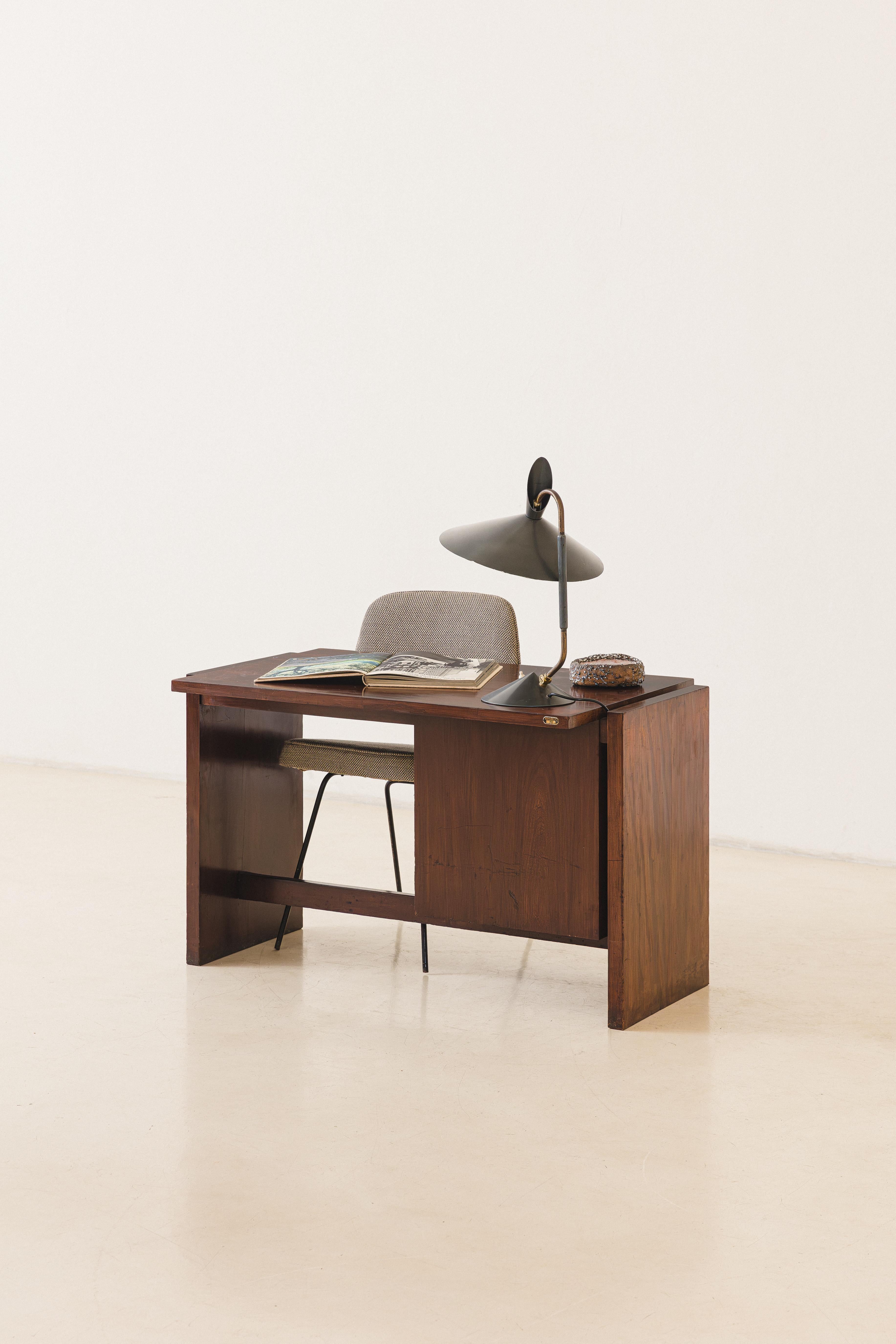 Rosewood Desk Brazilian Midcentury Design by Joaquim Tenreiro, 1960s  For Sale 9