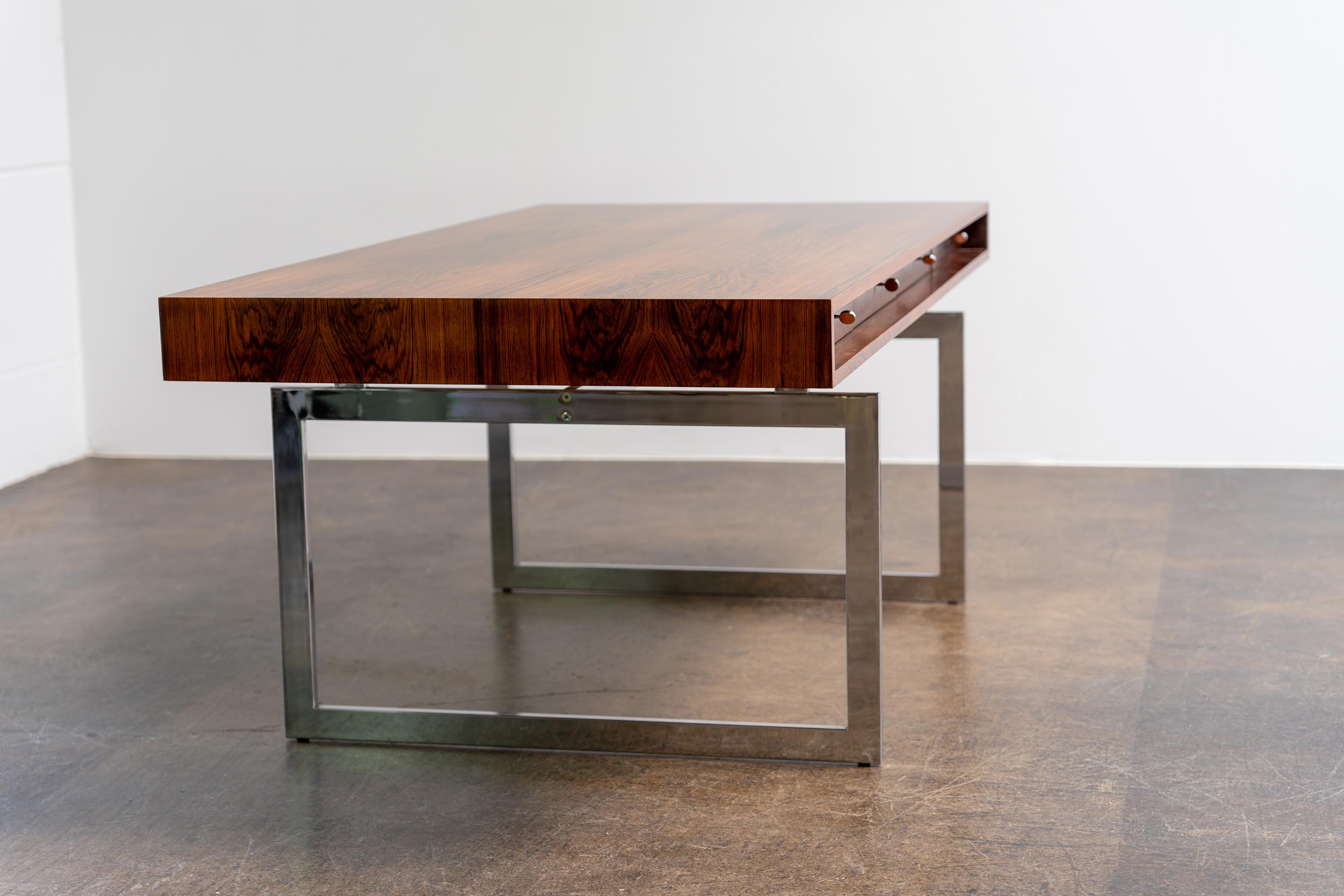 Rosewood Desk by Bodil Kjaer for E. Pedersen & Søn, 1959 4