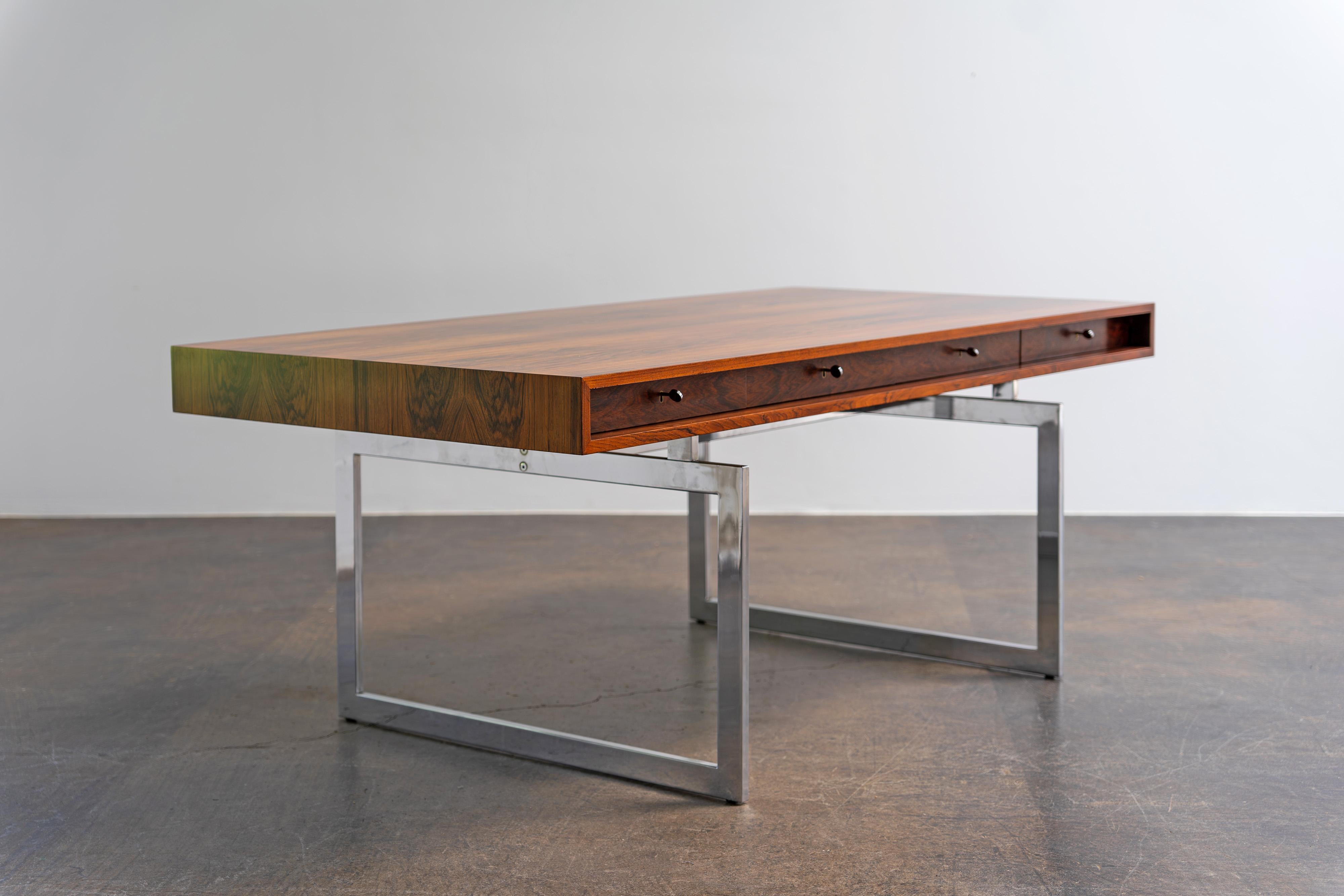 Rosewood Desk by Bodil Kjaer for E. Pedersen & Søn, 1959 5