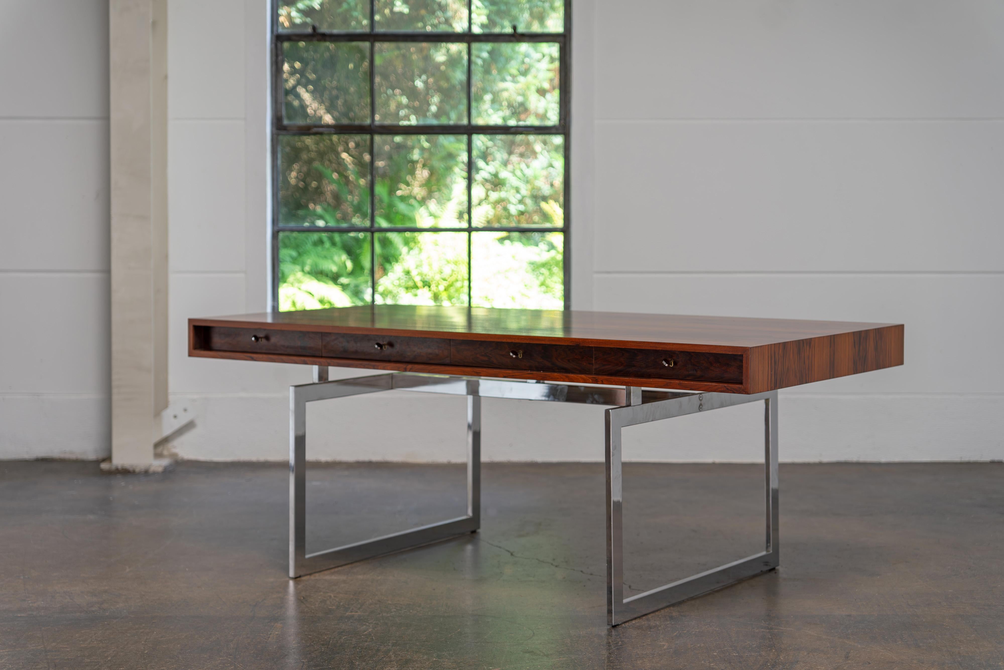 Rosewood Desk by Bodil Kjaer for E. Pedersen & Søn, 1959 7