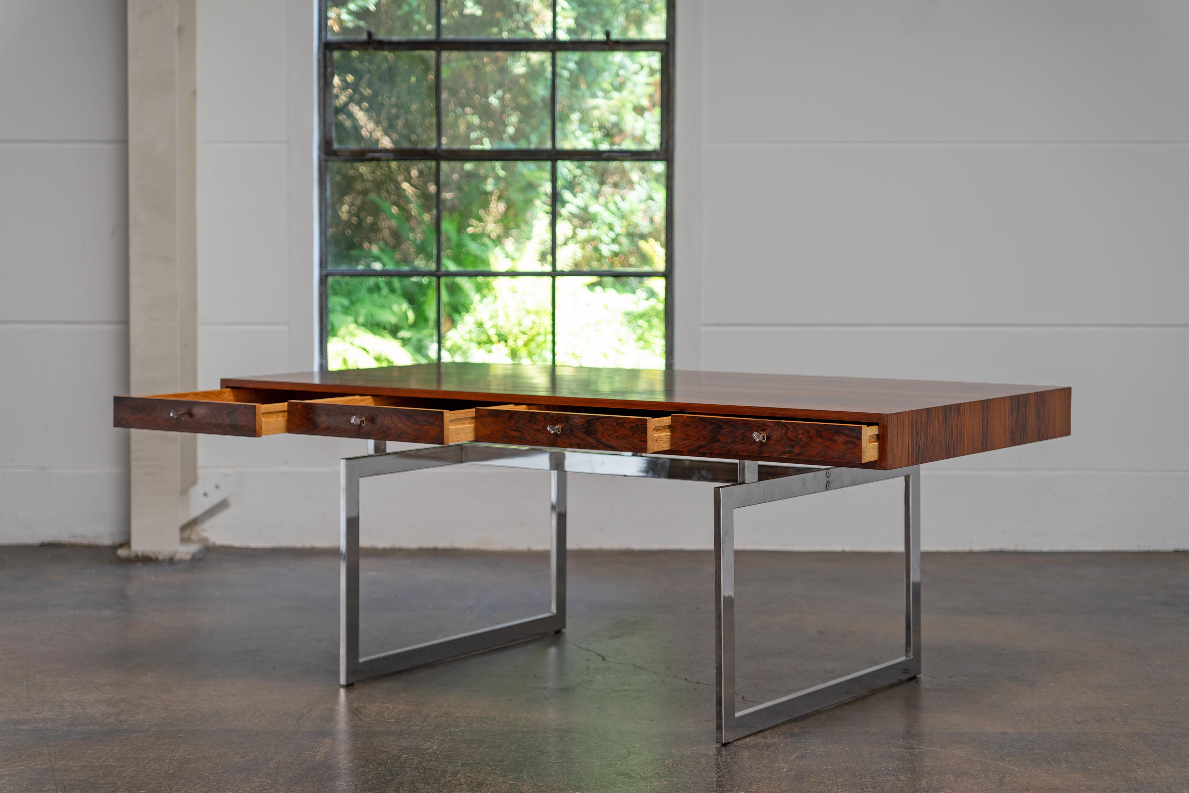 Rosewood Desk by Bodil Kjaer for E. Pedersen & Søn, 1959 8