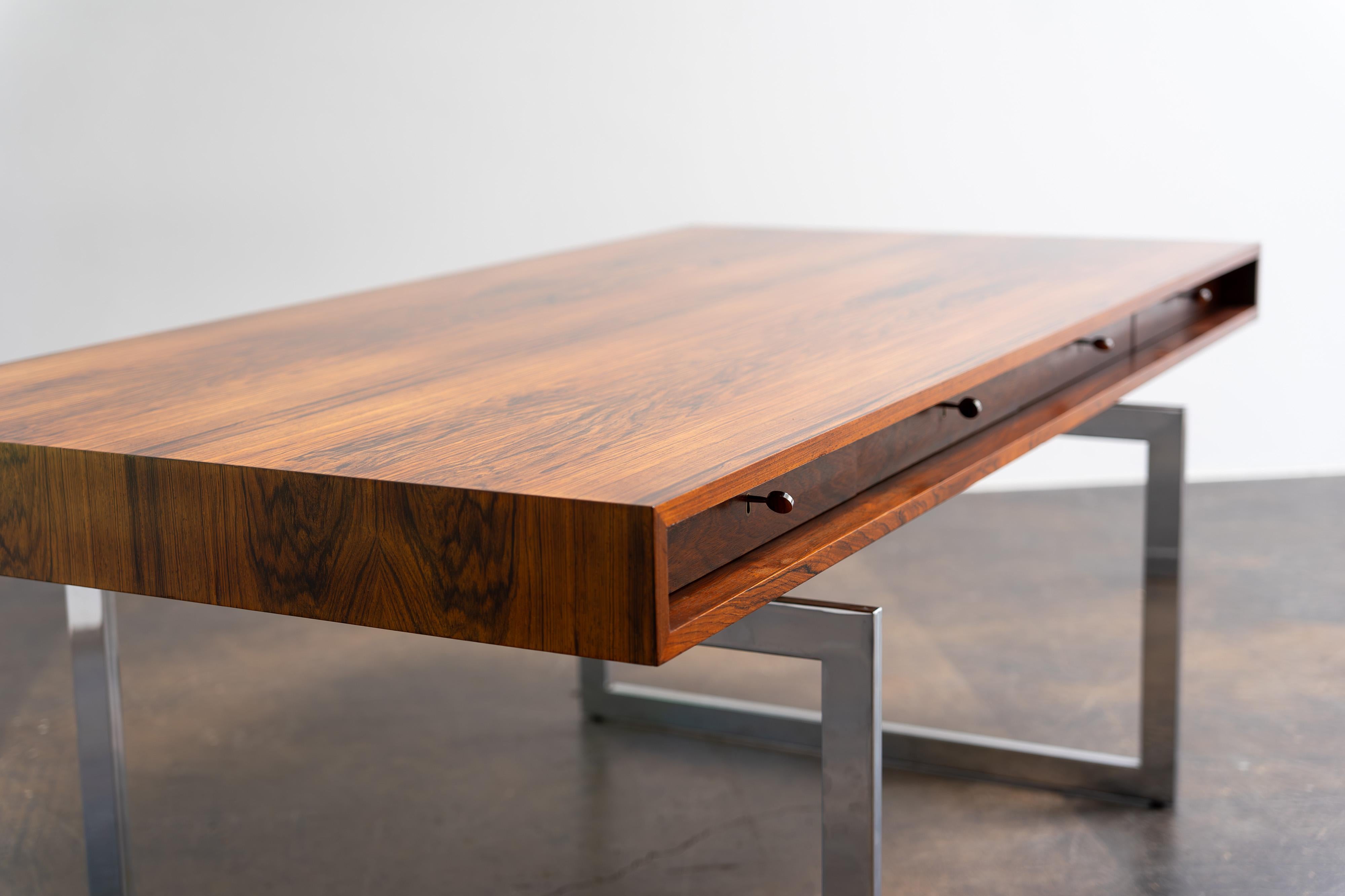 Rosewood Desk by Bodil Kjaer for E. Pedersen & Søn, 1959 9