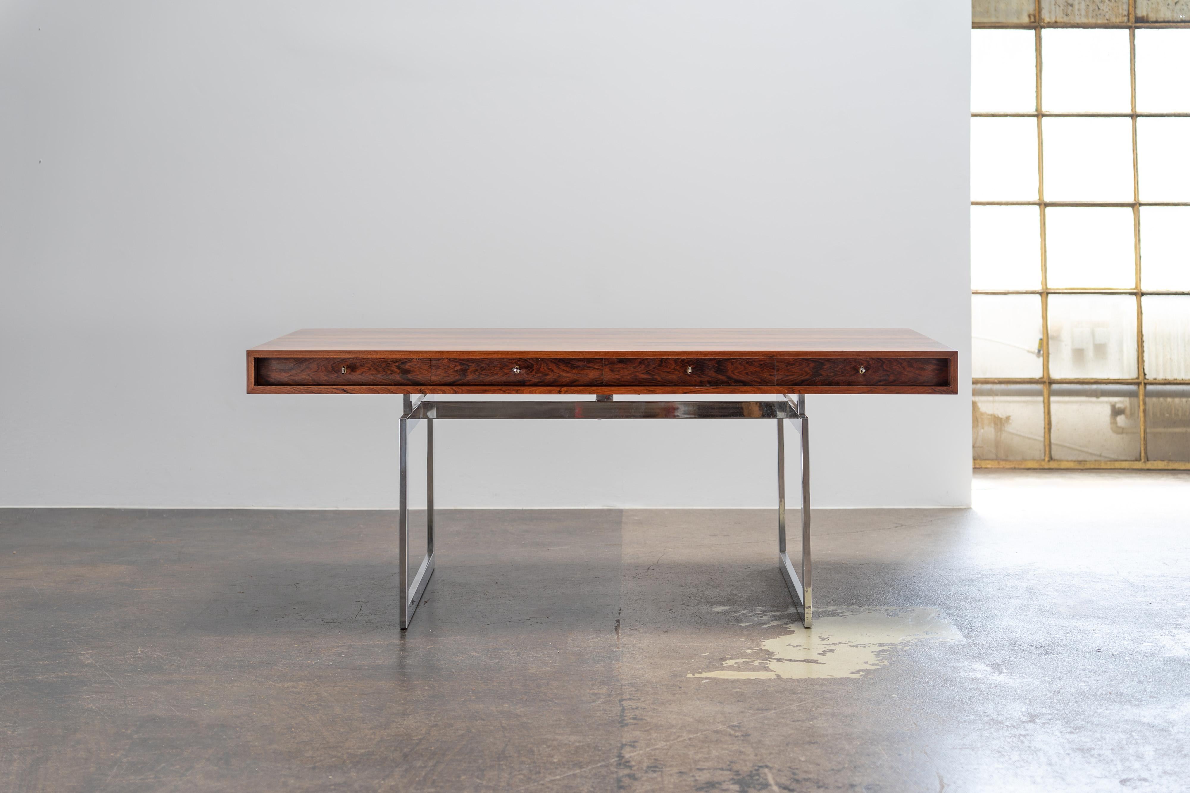Danish Rosewood Desk by Bodil Kjaer for E. Pedersen & Søn, 1959