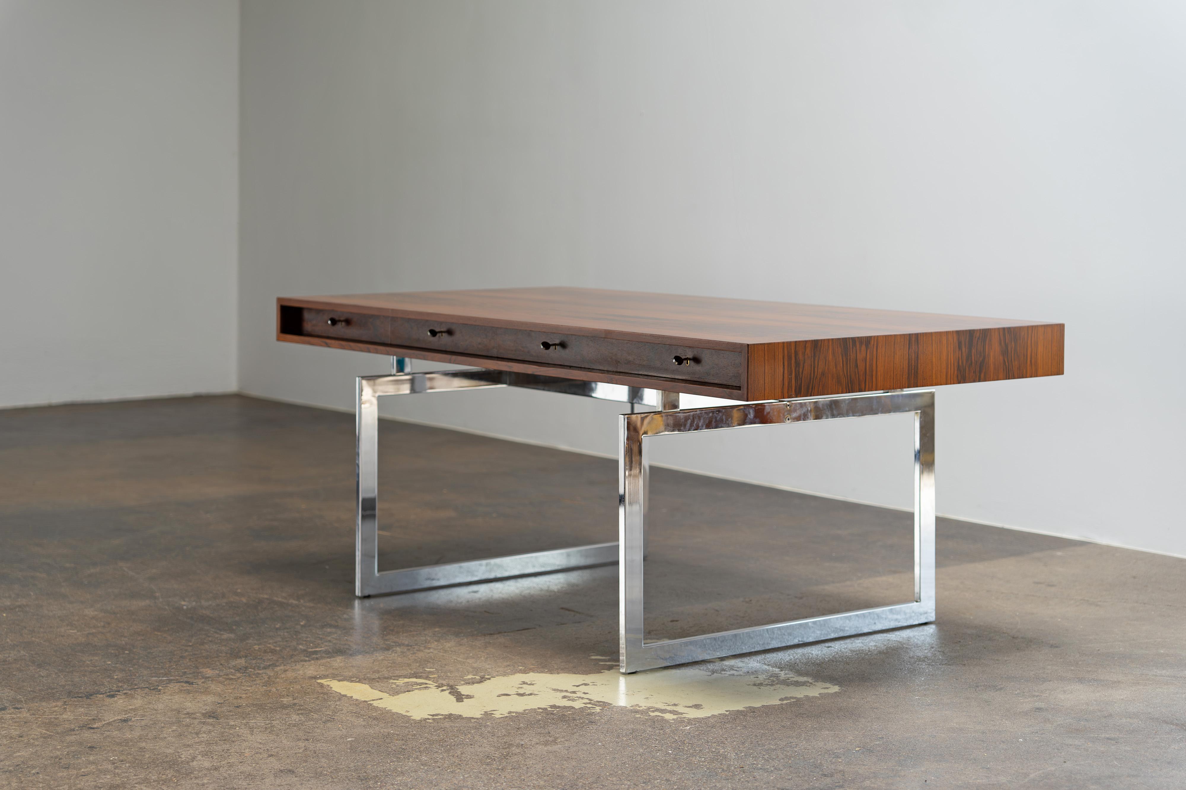 20th Century Rosewood Desk by Bodil Kjaer for E. Pedersen & Søn, 1959