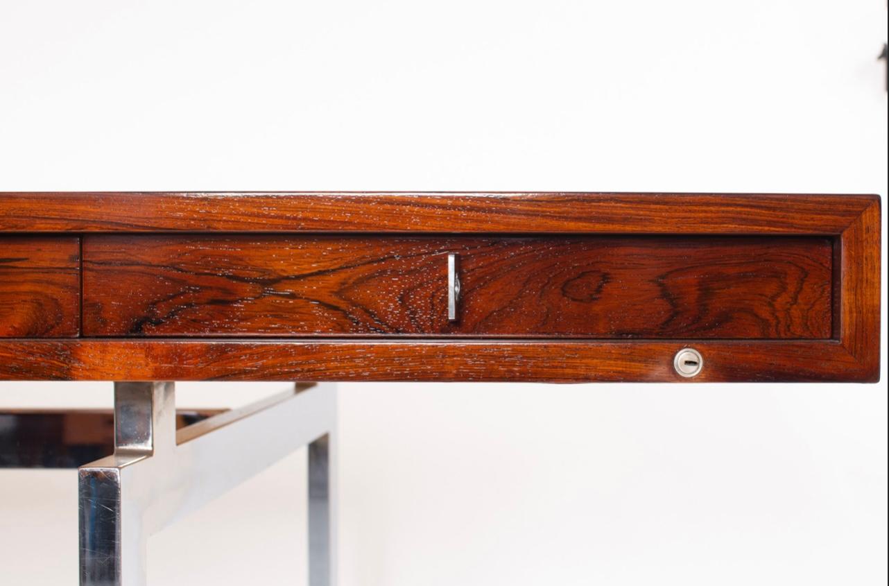 Mid-Century Modern Rosewood Desk by Bodil Kjaer For Sale