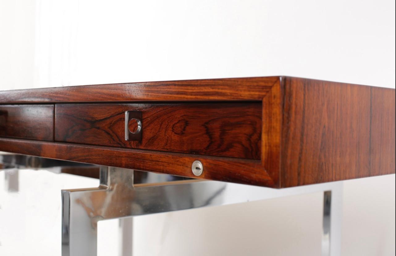Danish Rosewood Desk by Bodil Kjaer For Sale