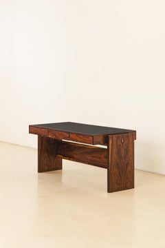 Rosewood Desk by Joaquim Tenreiro, Bloch Editors, 1960s, Brazilian Midcentury
