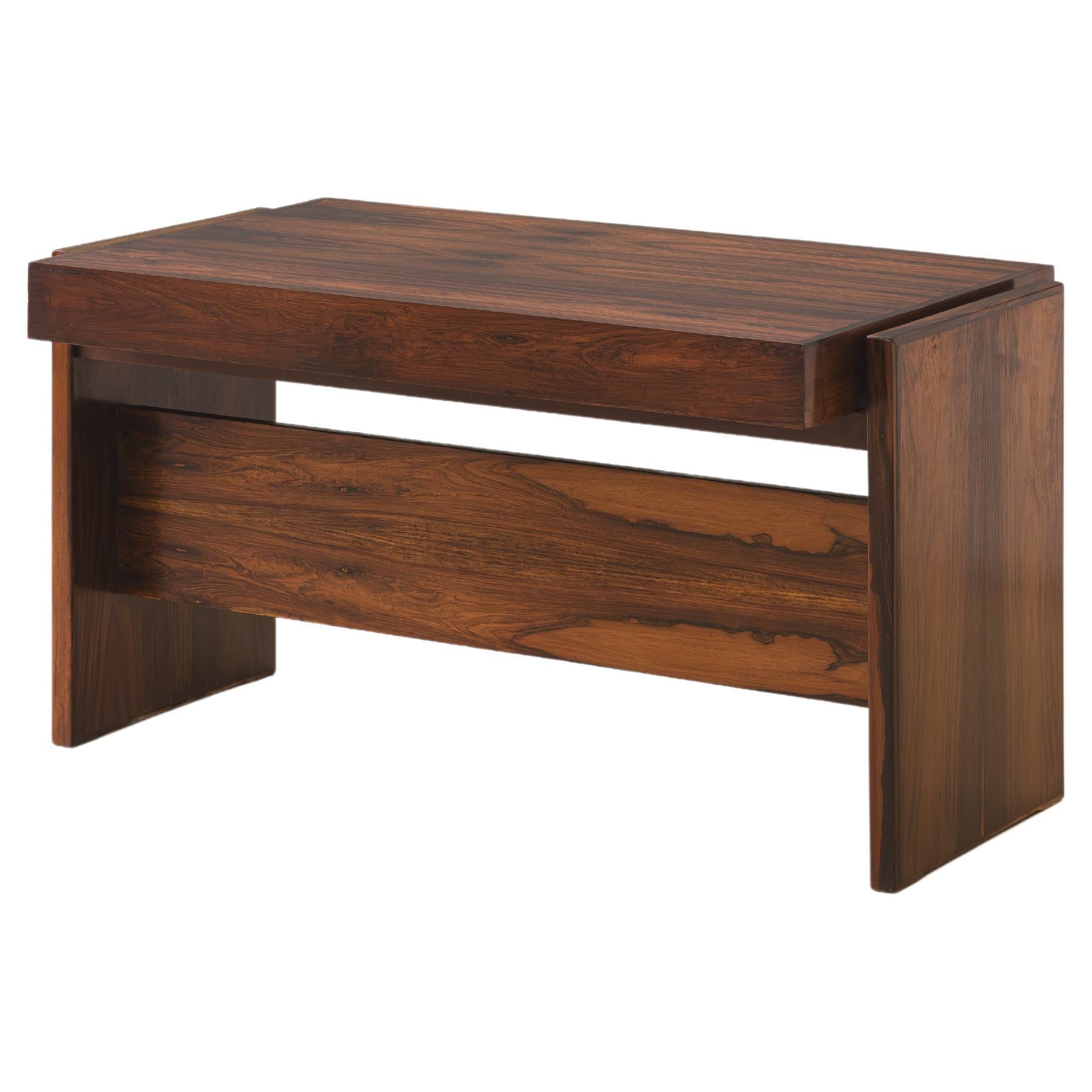 Rosewood Desk by Joaquim Tenreiro, Bloch Editors, 1960s, Brazilian Midcentury