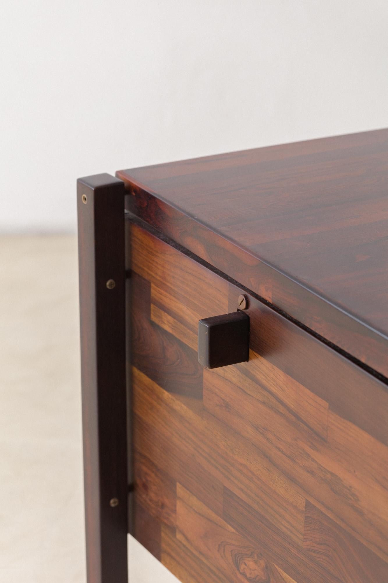 Rosewood Desk by Jorge Zalszupin, L'Atelier, 1960s, Brazilian Midcentury Modern 4