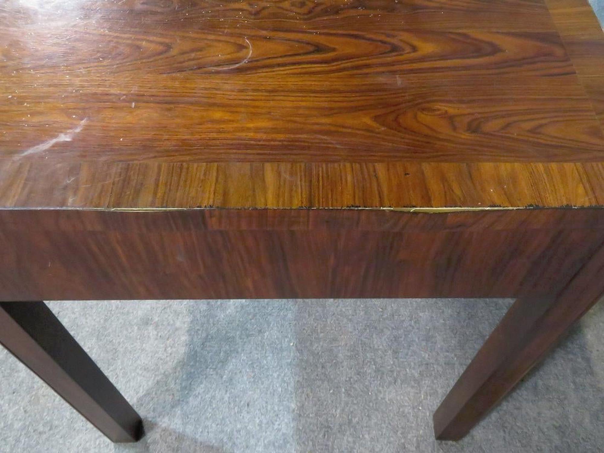 Rosewood Desk by Thomas O'Brien In Fair Condition In Brooklyn, NY