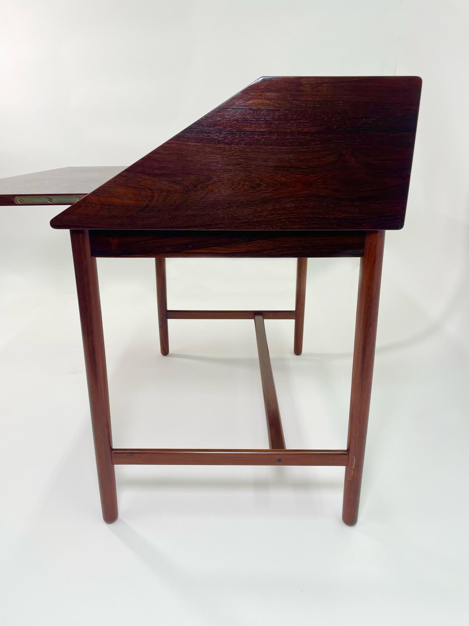 Mid-Century Modern Rosewood Desk by Torbjorn Afdal for Bruksbo For Sale