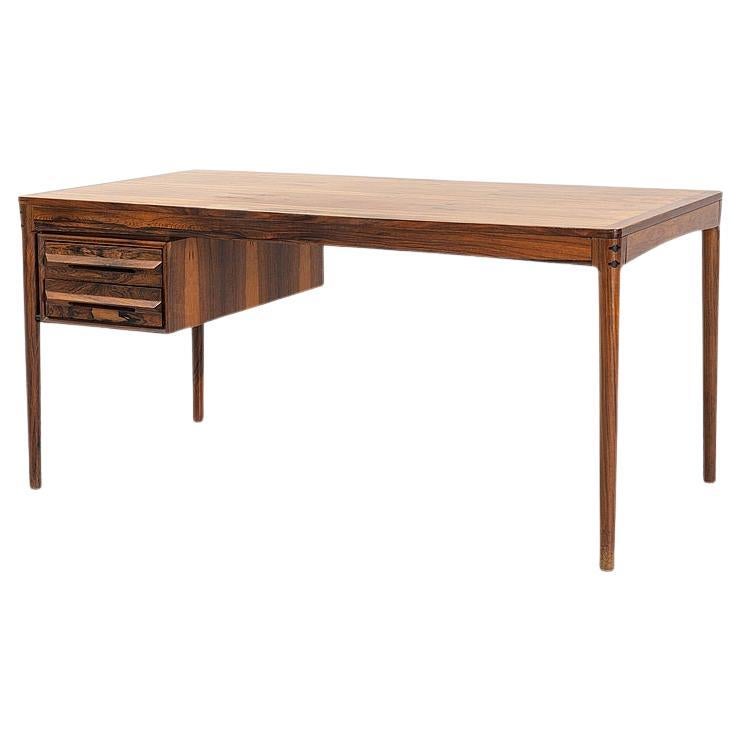 Rosewood desk by Torbjørn Afda For Sale