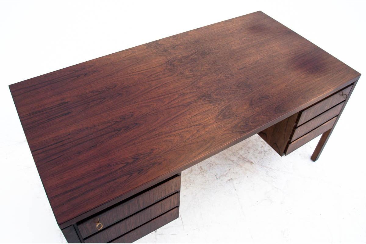 Danish Rosewood Desk, Denmark, 1960s, Design by Omann Jun, Model 77