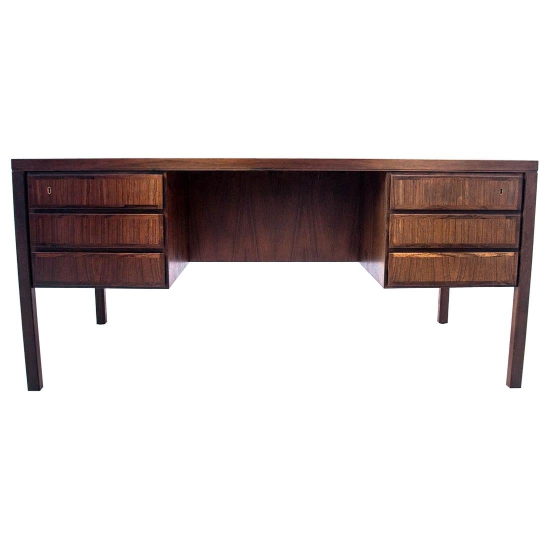 Rosewood Desk, Denmark, 1960s, Design by Omann Jun, Model 77