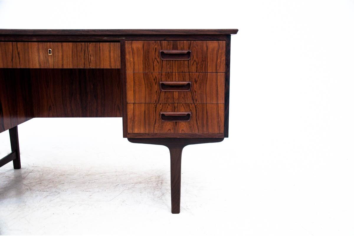 Rosewood Desk, Denmark, 1960s In Good Condition In Chorzów, PL