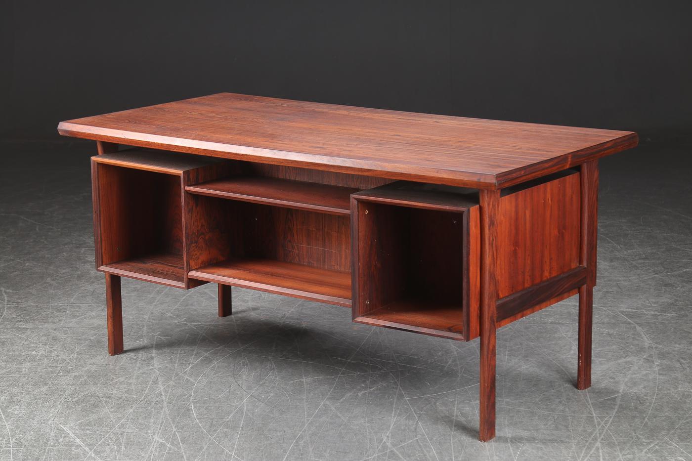 Danish Rosewood Desk, Designed by Arne Vodder, Denmark, 1960s