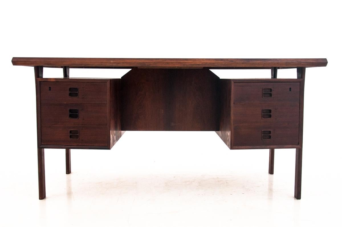 Rosewood Desk, Designed by Arne Vodder, Denmark, 1960s In Good Condition In Chorzów, PL