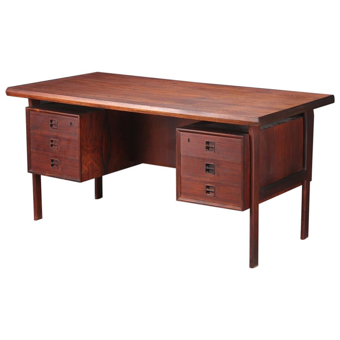 Rosewood Desk, Designed by Arne Vodder, Denmark, 1960s