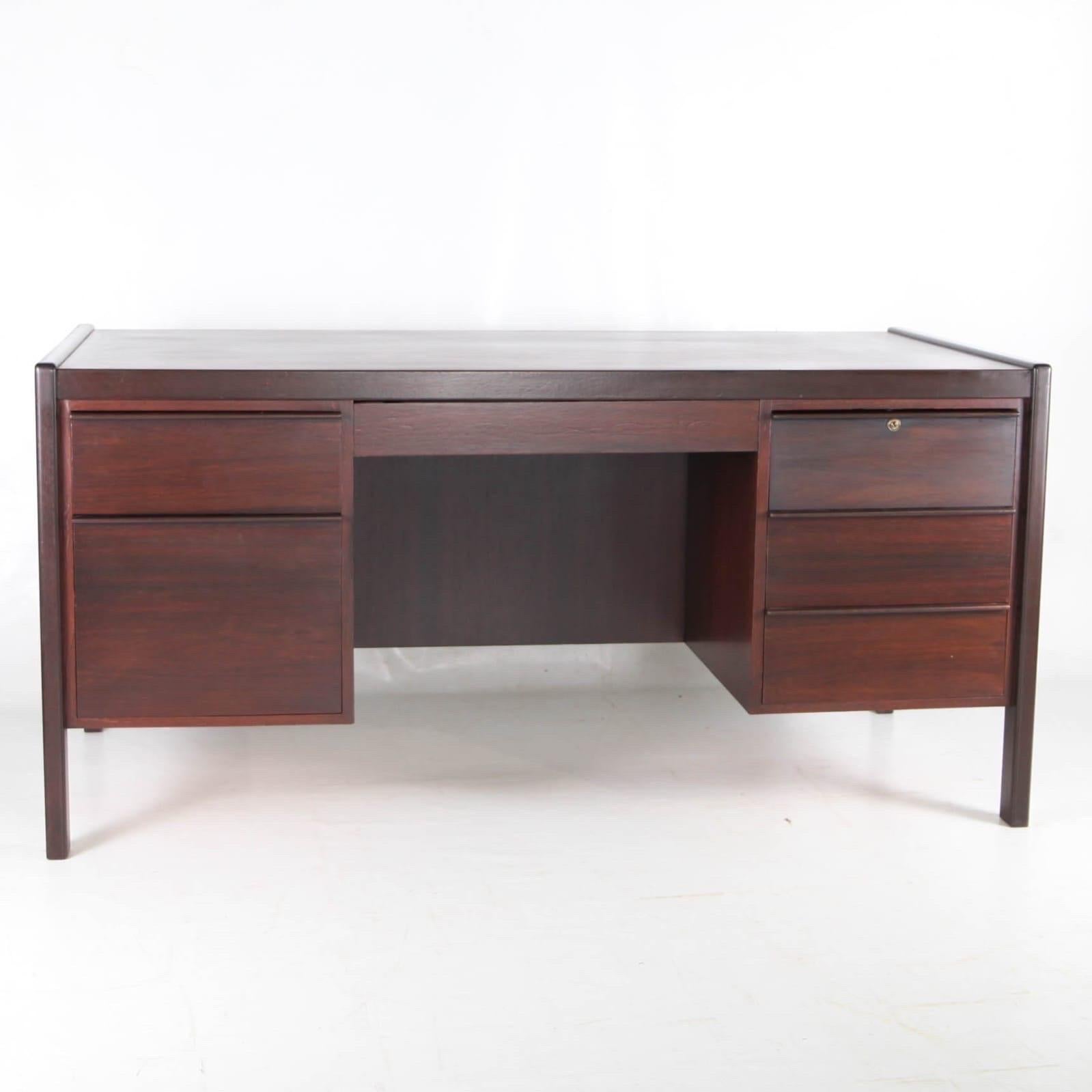Schreibtisch aus Rosenholz im Angebot 4