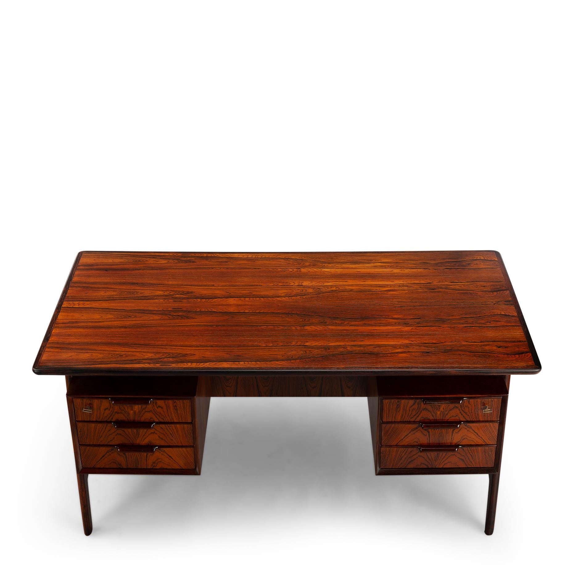 Rosewood Desk Model 75 by Gunni Omann for Omann Jun Møbelfabrik, 1950s 4
