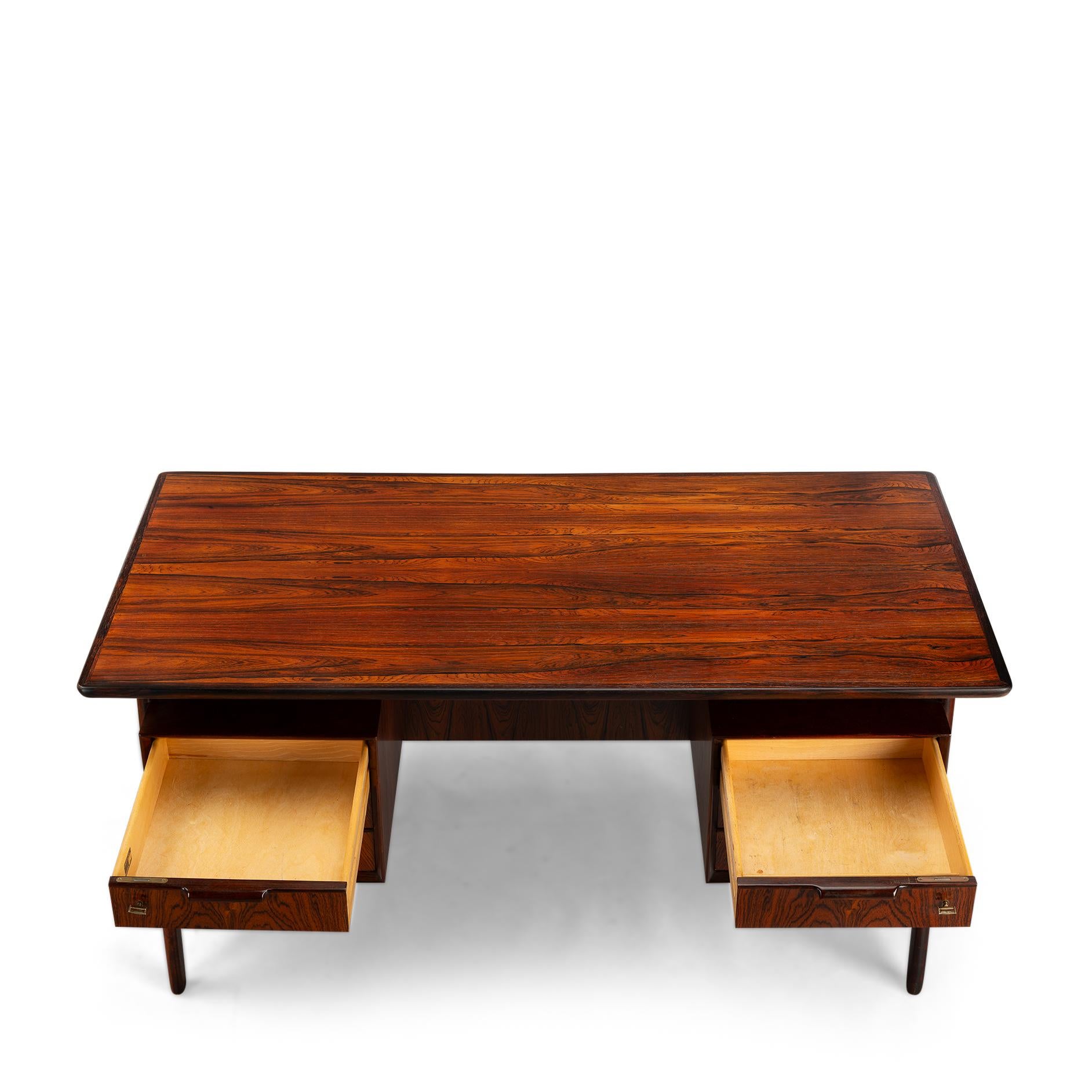 Rosewood Desk Model 75 by Gunni Omann for Omann Jun Møbelfabrik, 1950s 5