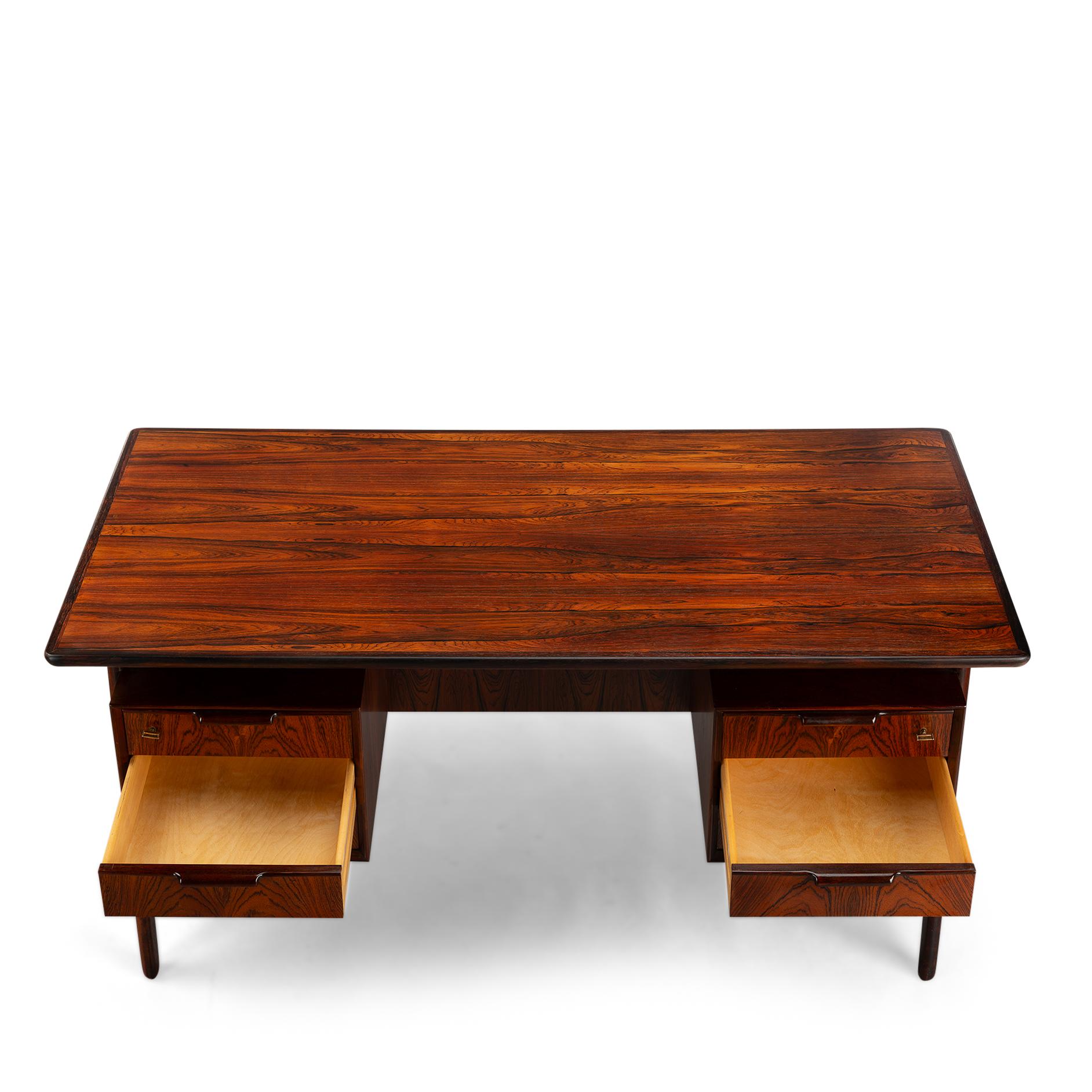 Rosewood Desk Model 75 by Gunni Omann for Omann Jun Møbelfabrik, 1950s 6