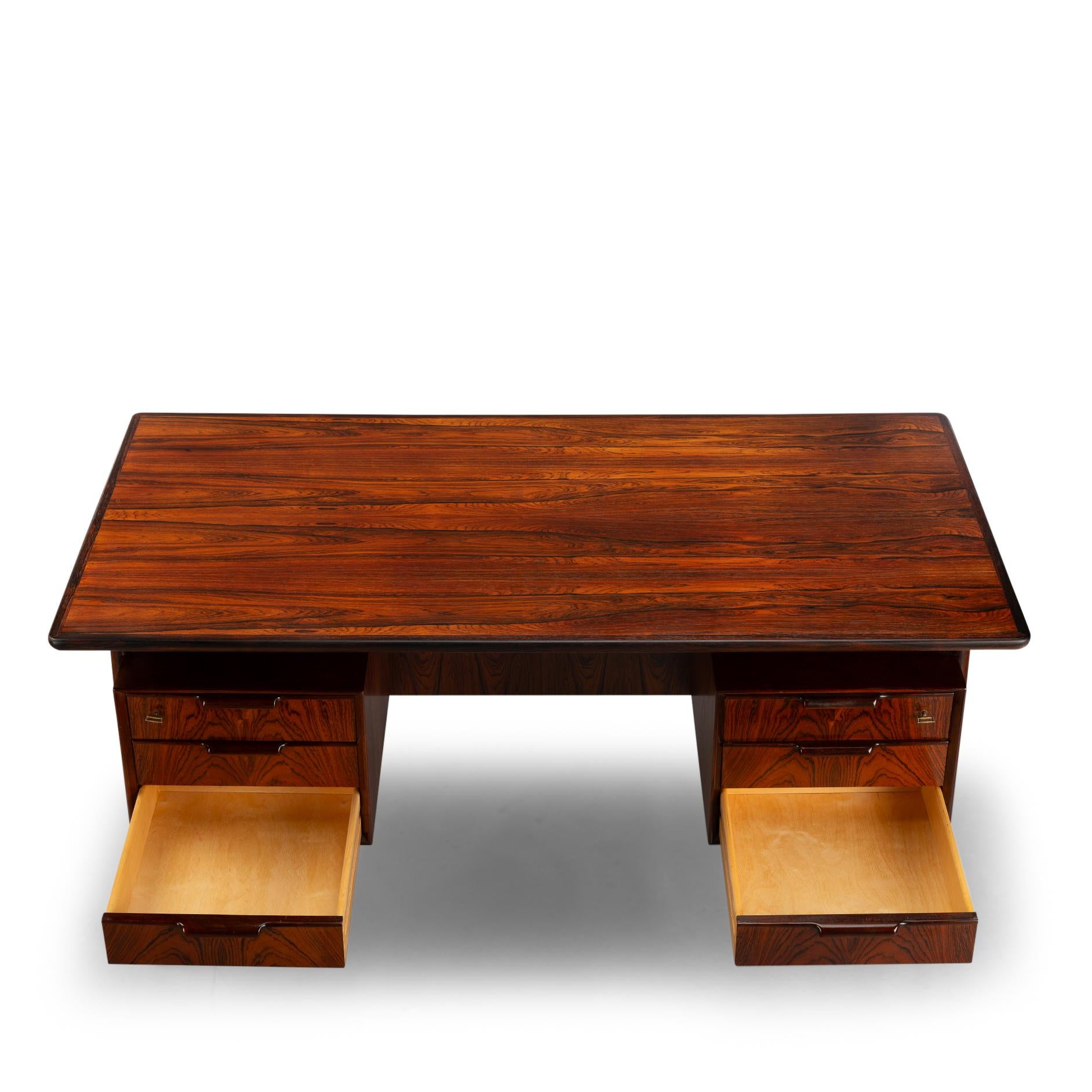 Rosewood Desk Model 75 by Gunni Omann for Omann Jun Møbelfabrik, 1950s 7