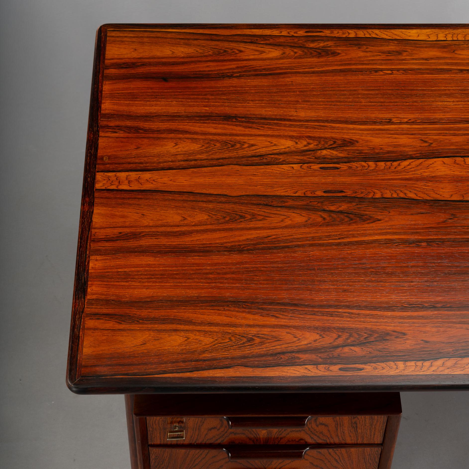 Rosewood Desk Model 75 by Gunni Omann for Omann Jun Møbelfabrik, 1950s 9