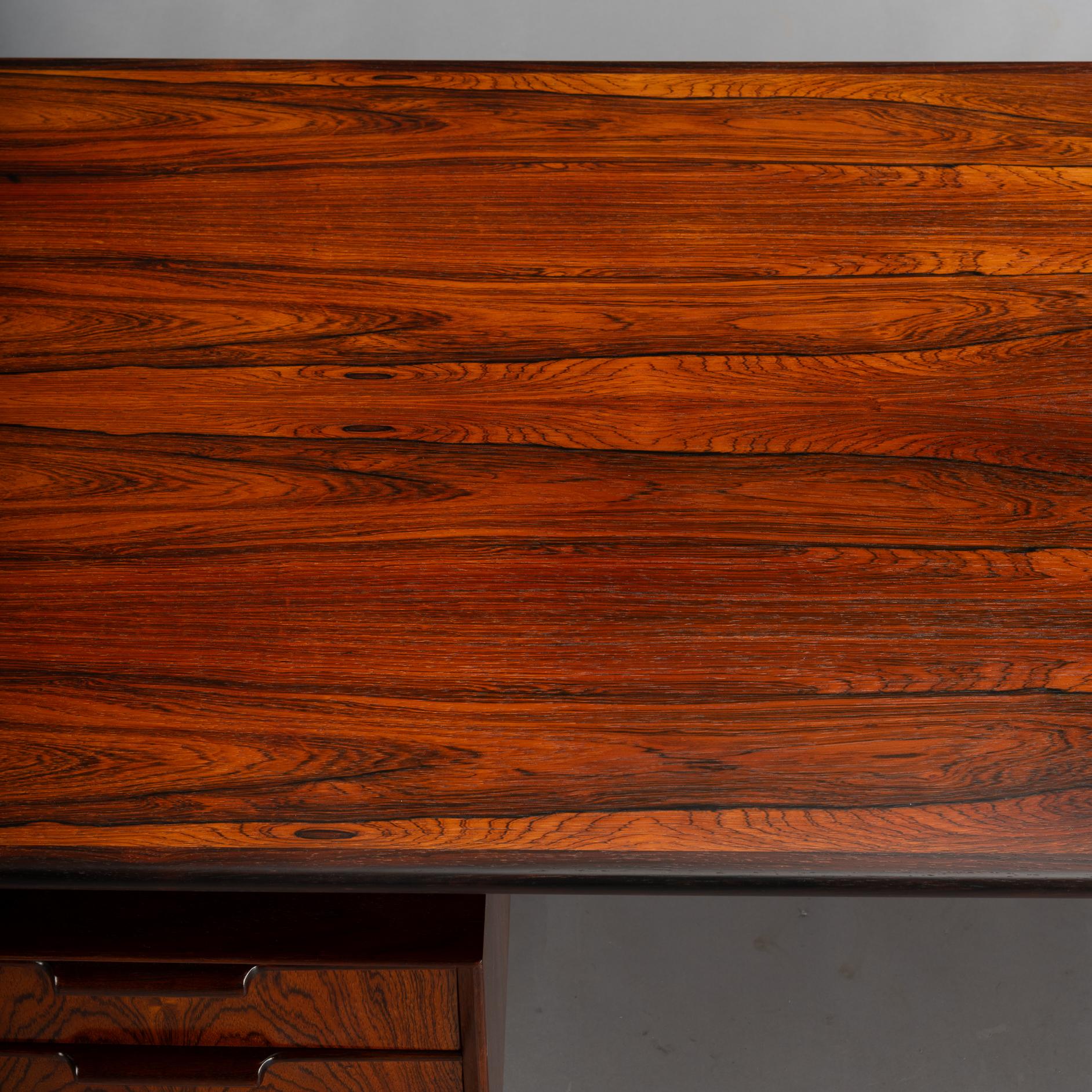 Rosewood Desk Model 75 by Gunni Omann for Omann Jun Møbelfabrik, 1950s 10