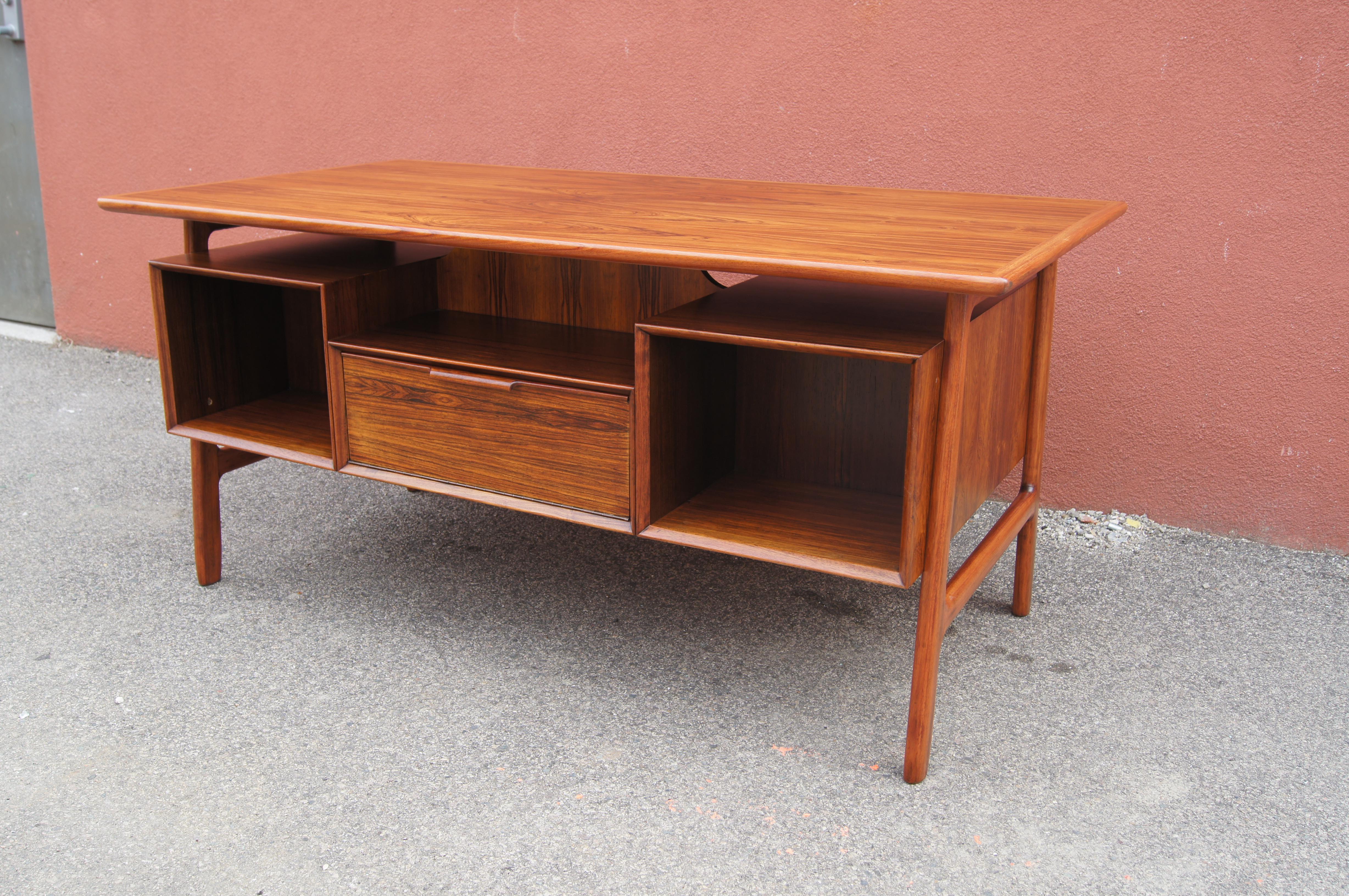 Rosewood Desk, Model 75, by Gunni Omann for Omann Jun Møbelfabrik 2