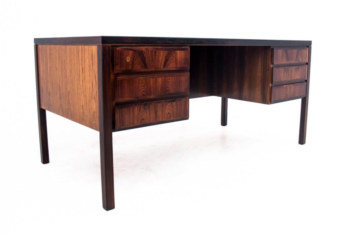 Danish Rosewood Desk, Model 77, Omann Jun, Denmark, 1960s