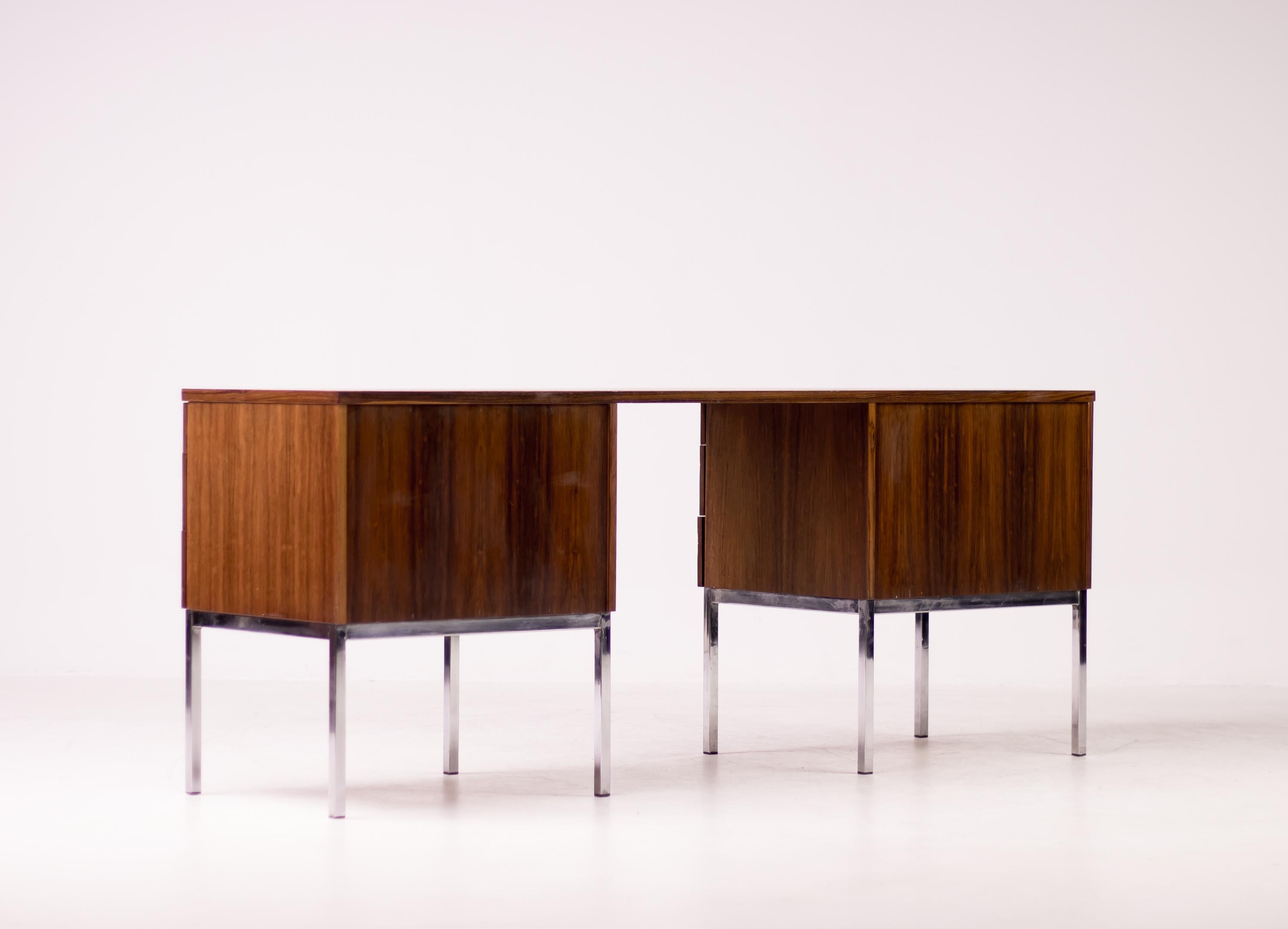 Rosewood Desk / Vanity by Florence Knoll for Knoll International 8