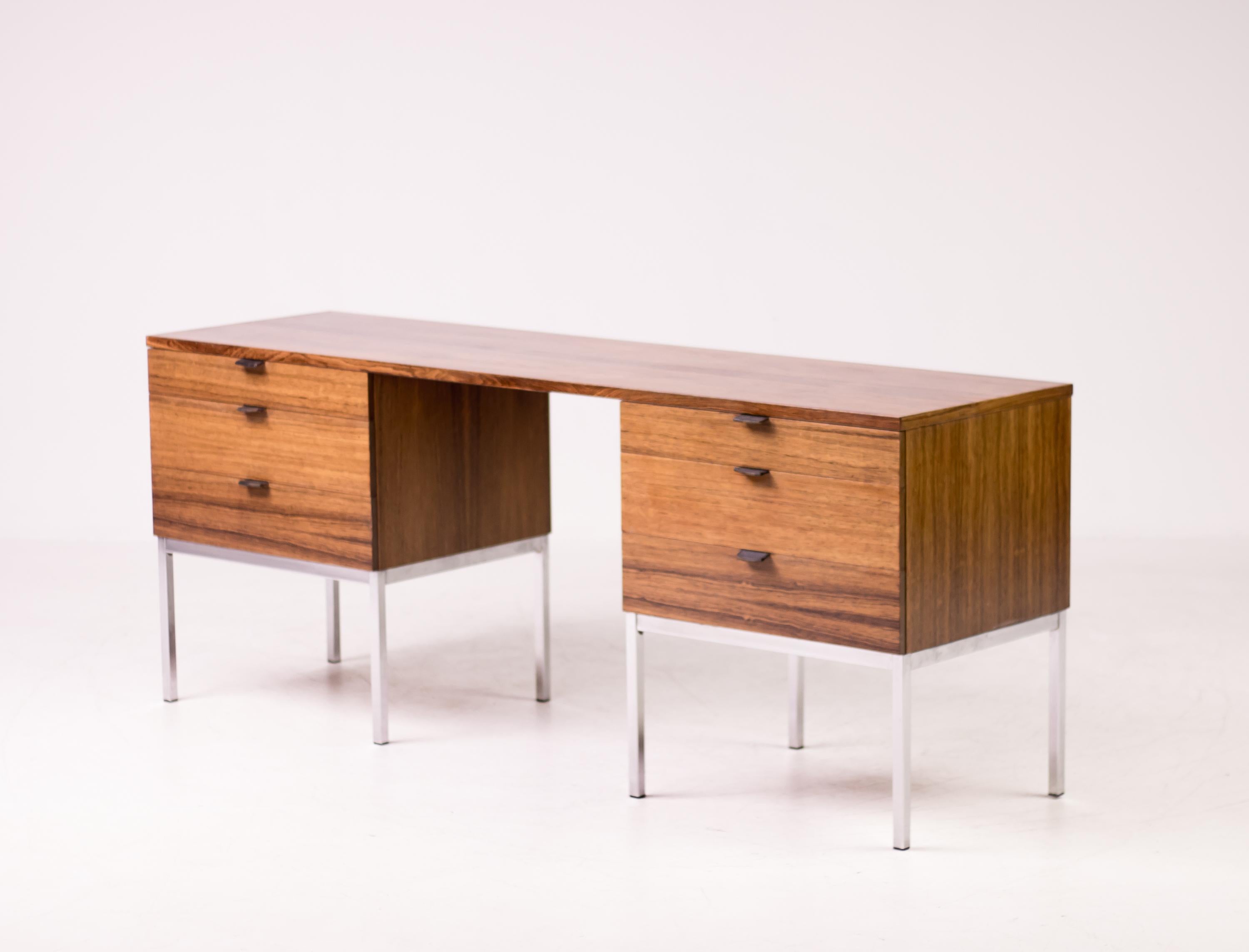 Rosewood Desk / Vanity by Florence Knoll for Knoll International 9
