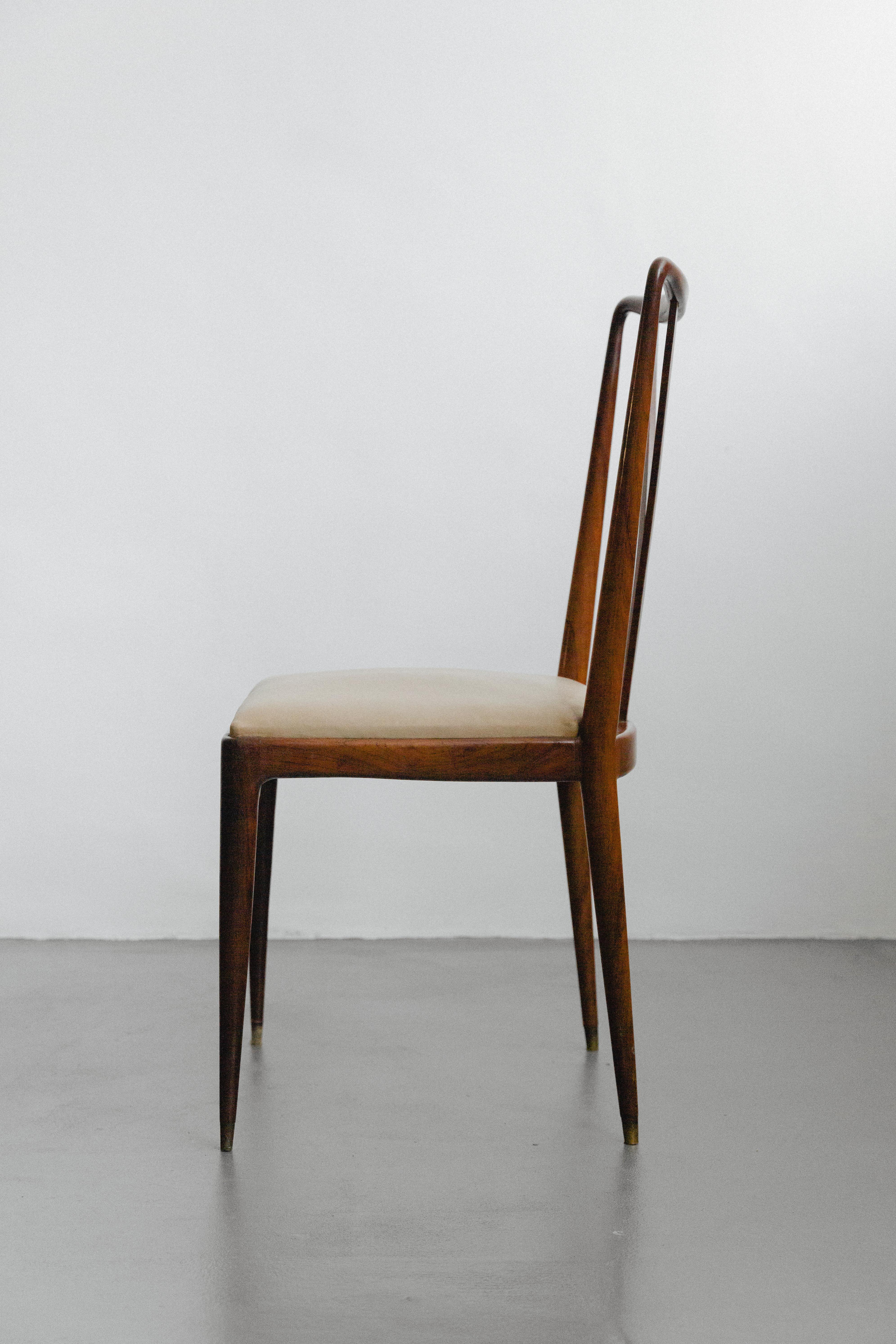 20th Century Rosewood Dining Chair, Giuseppe Scapinelli, Brazilian Midcentury, 1950s