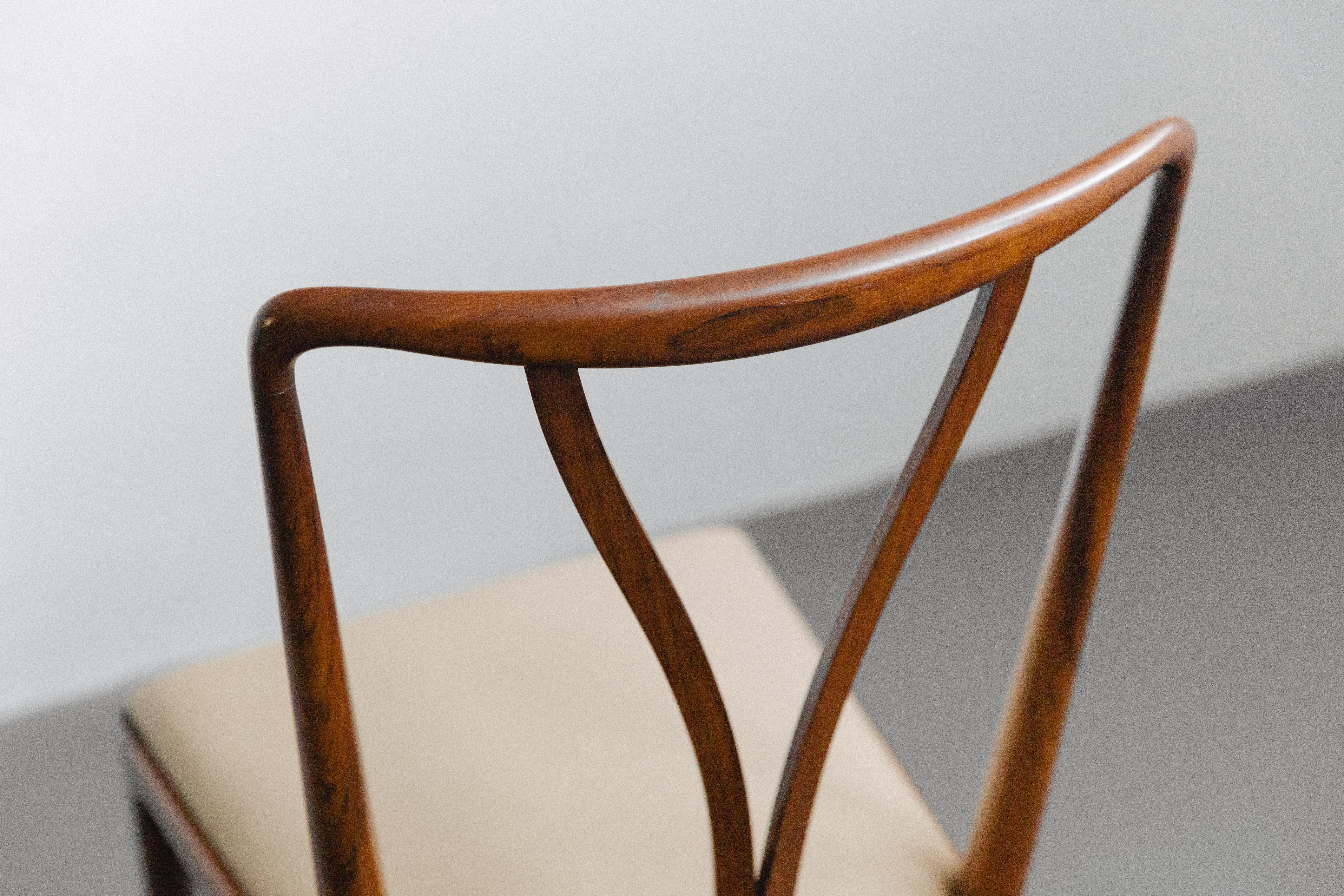 Rosewood Dining Chair, Giuseppe Scapinelli, Brazilian Midcentury, 1950s 2