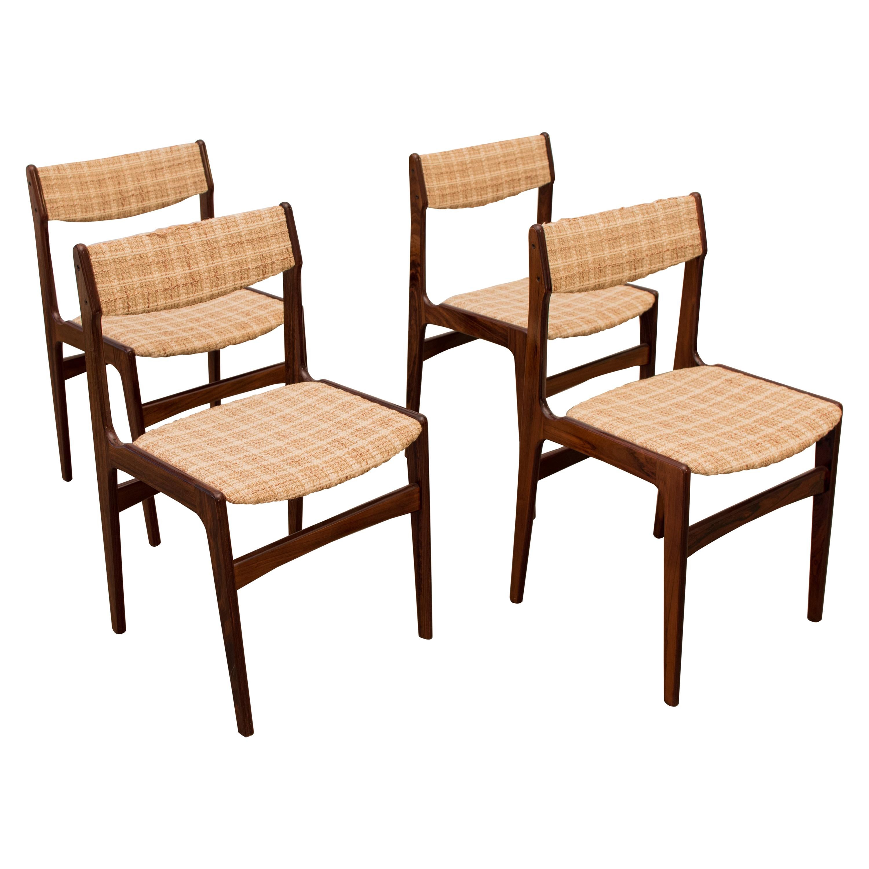 Mid-Century Rosewood Dining Chairs by Erik Buch, 1960s