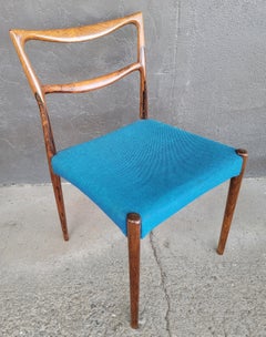 Rosewood Dining Chairs by H. W. Klein for Bramin Denmark 1960's Set 6