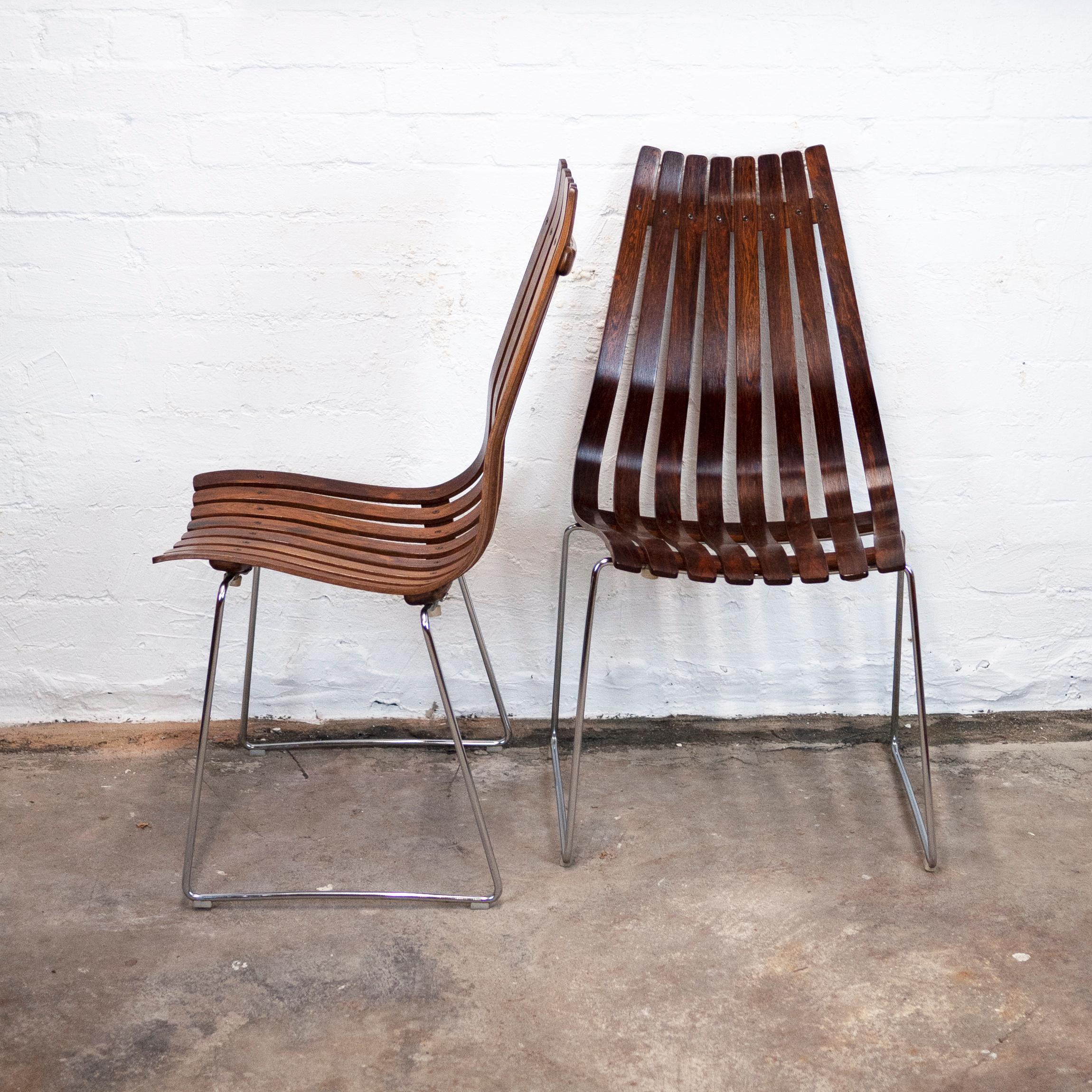Rosewood Dining Chairs by Hans Brattrud for Hove Møbler, 1960s, Set of 8 6