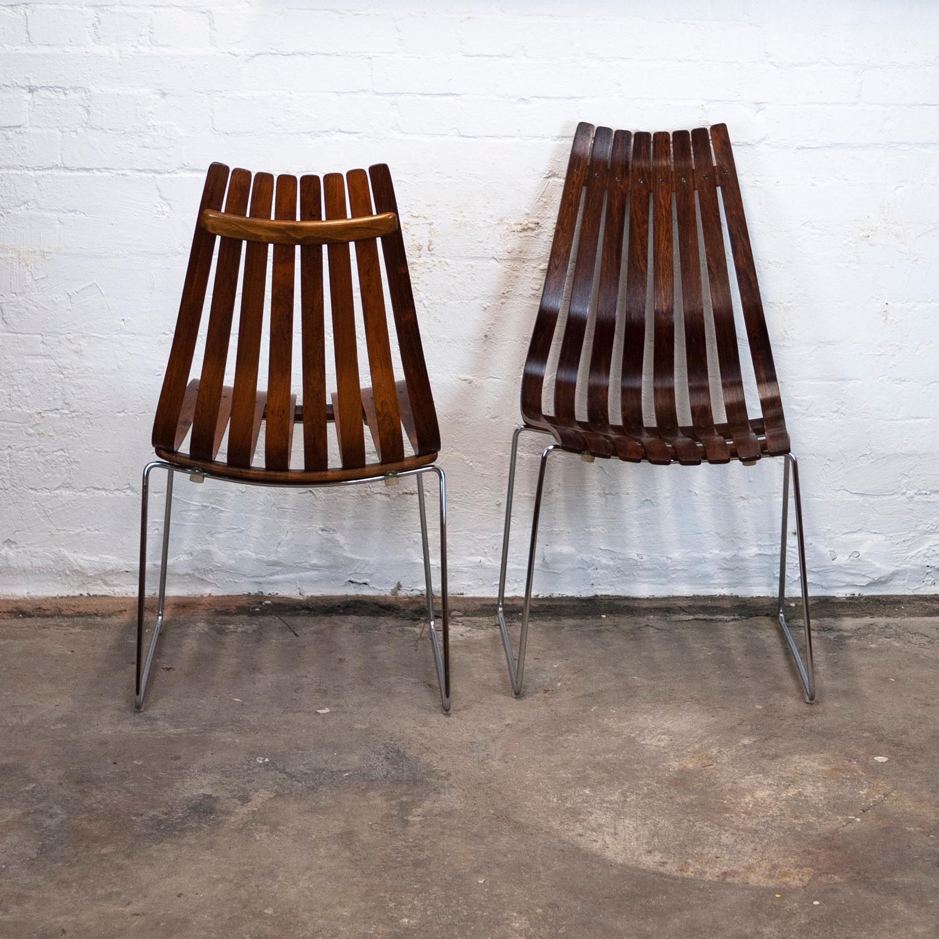 Rosewood Dining Chairs by Hans Brattrud for Hove Møbler, 1960s, Set of 8 9