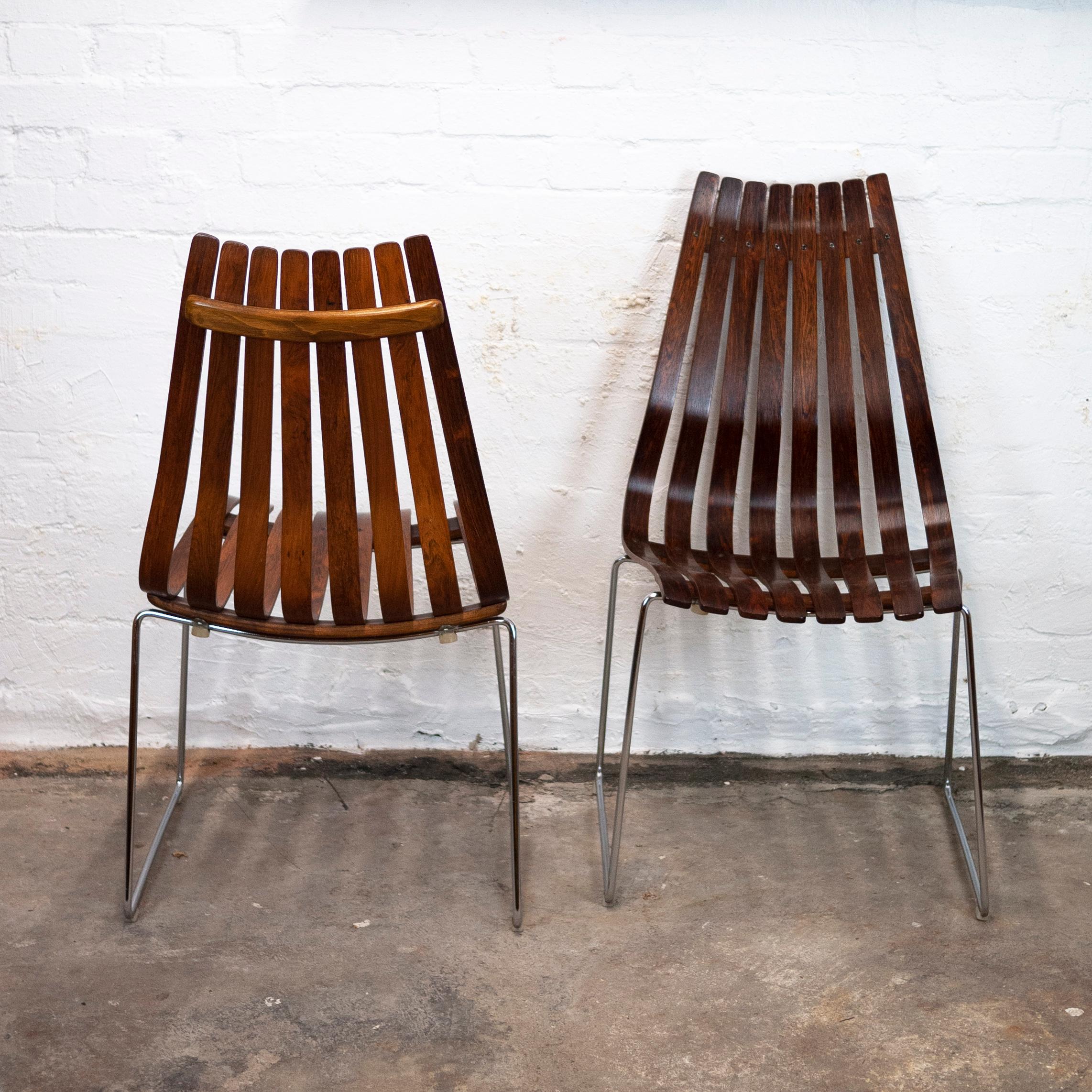 Rosewood Dining Chairs by Hans Brattrud for Hove Møbler, 1960s, Set of 8 10