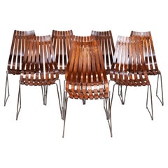 Rosewood Dining Chairs by Hans Brattrud for Hove Møbler, 1960s, Set of 8