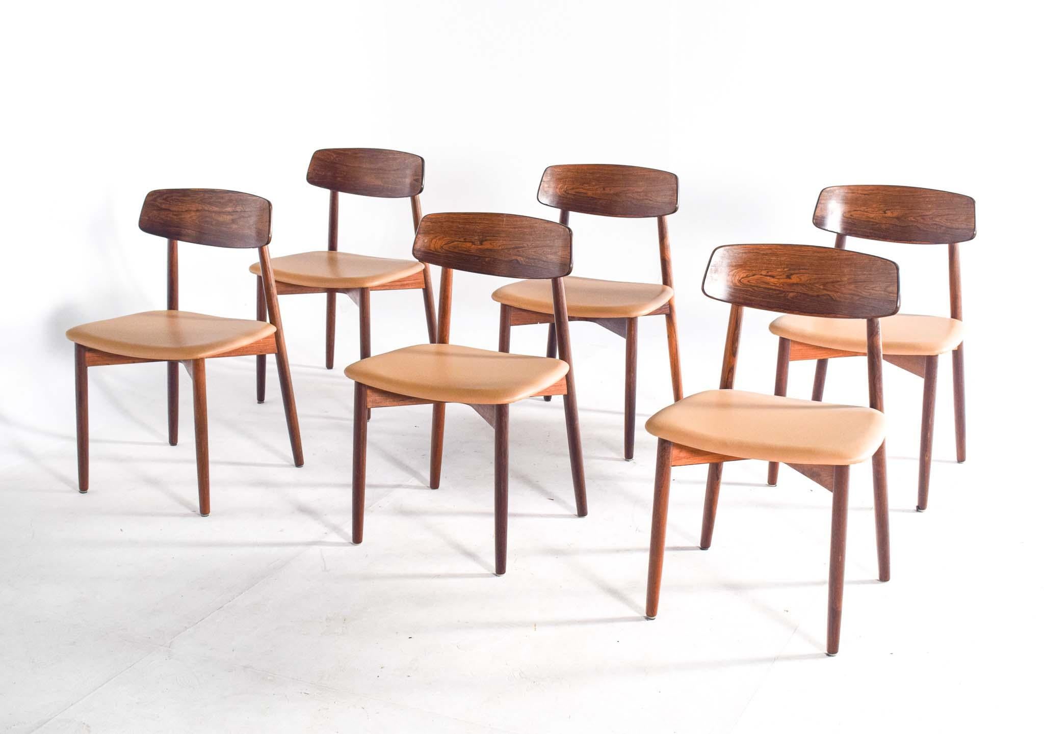 Mid-Century Modern Rosewood Dining Chairs by Harry Østergaard for Randers Møbelfabrik, 1960s For Sale